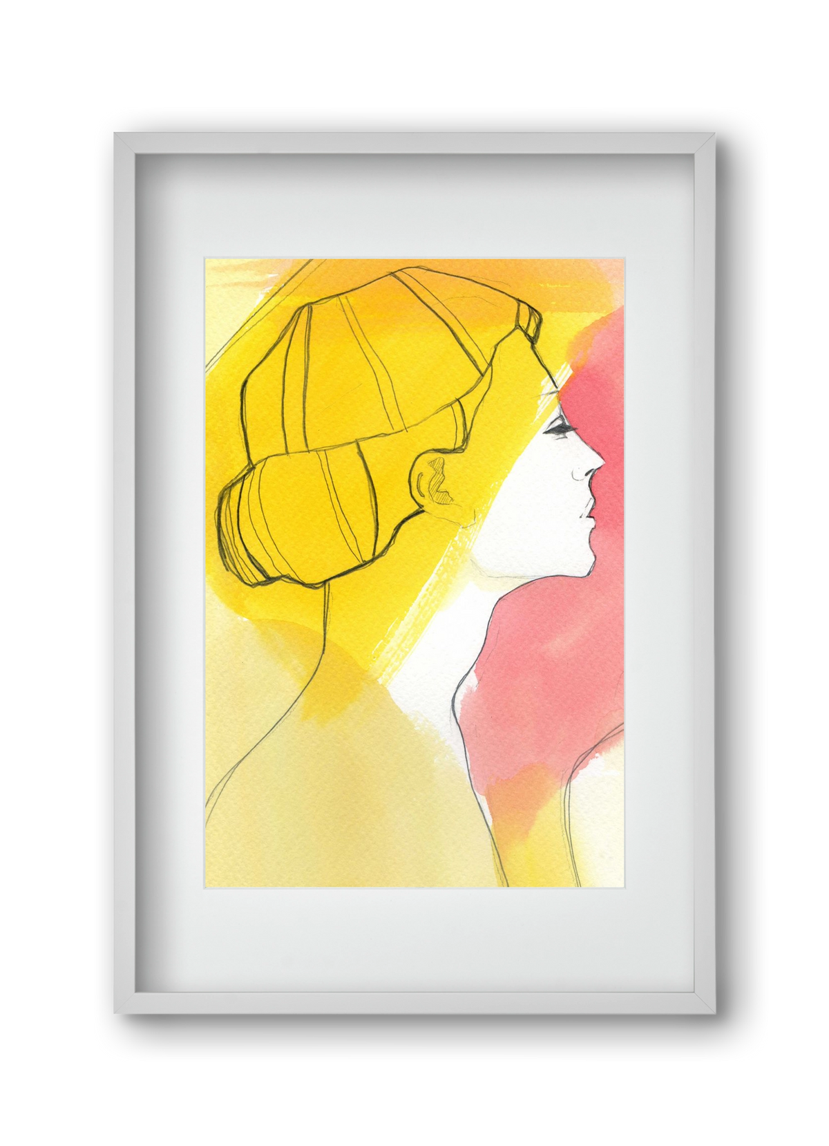 Summer, 30x45 cm (20x30 cm), Fehér keret, paszpartuval