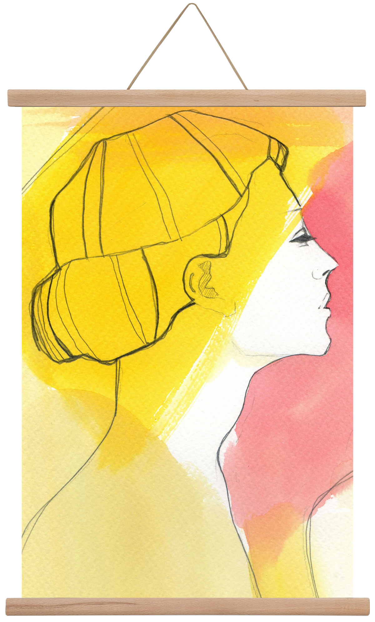 Summer, 40x60 cm (40x60 cm), Tölgy akasztó