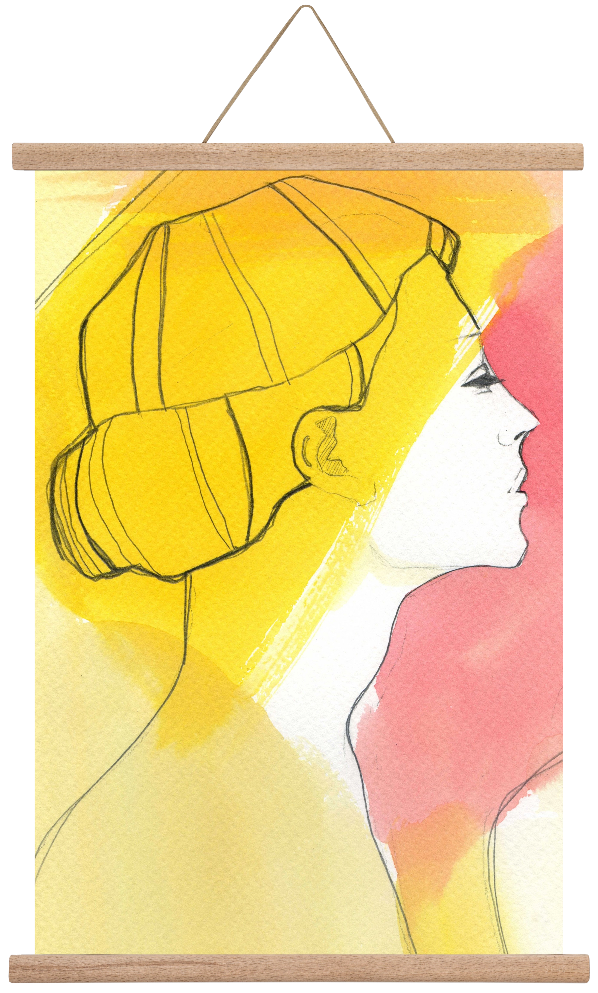 Summer, 40x60 cm (40x60 cm), Tölgy akasztó