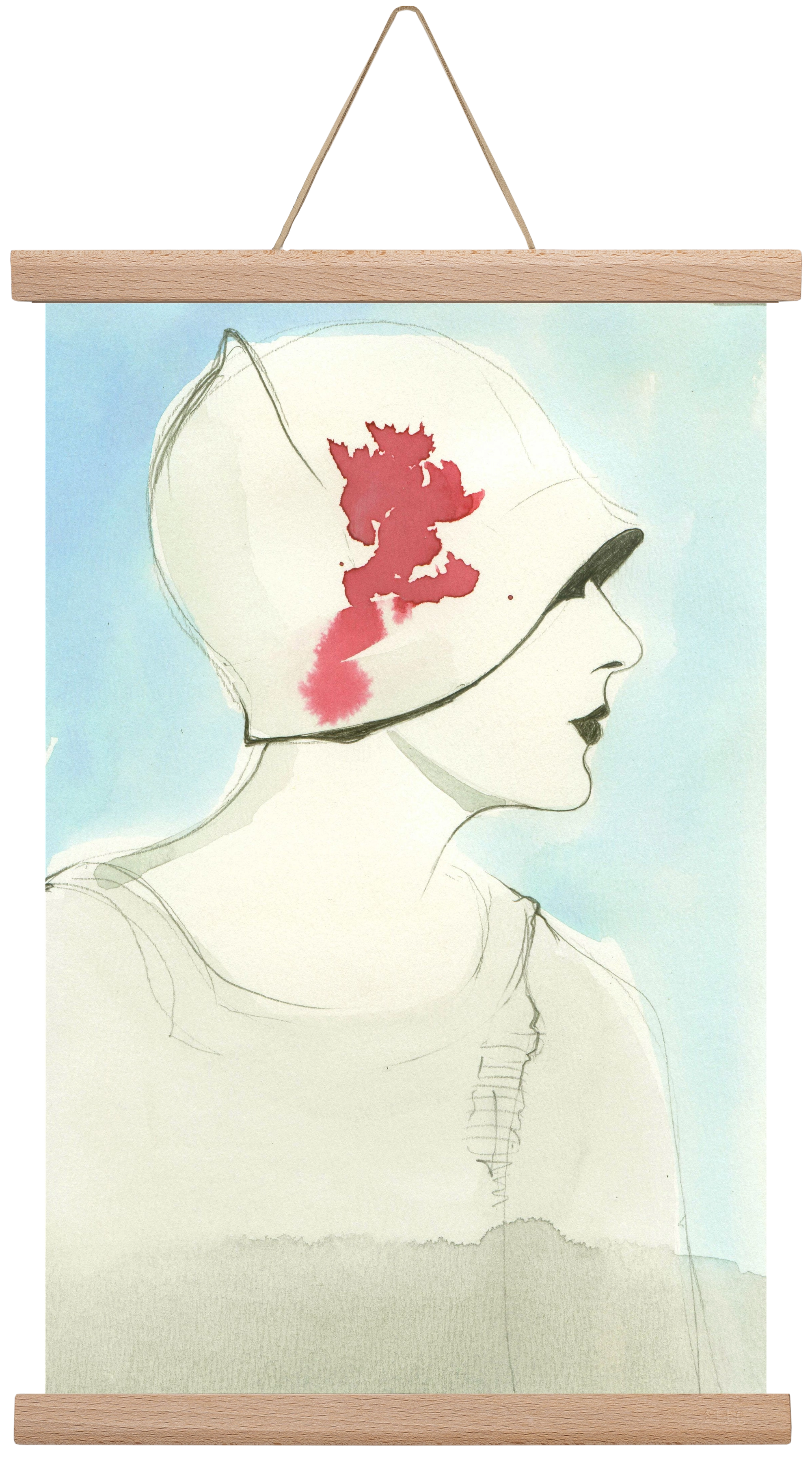 1920s, 30x45 cm (30x45 cm), Tölgy akasztó