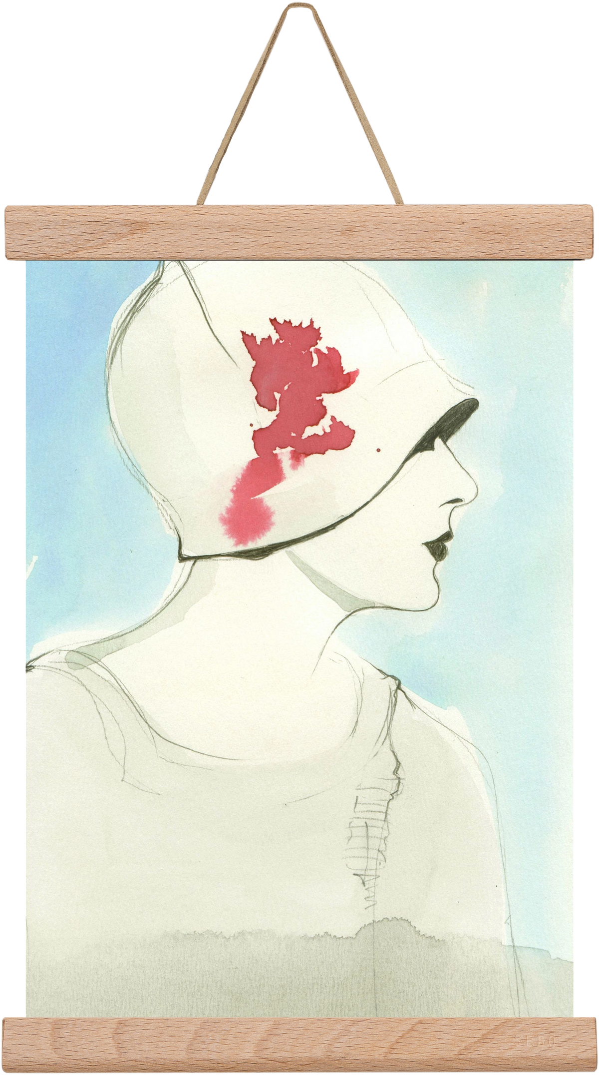 1920s, 20x30 cm (20x30 cm), Tölgy akasztó