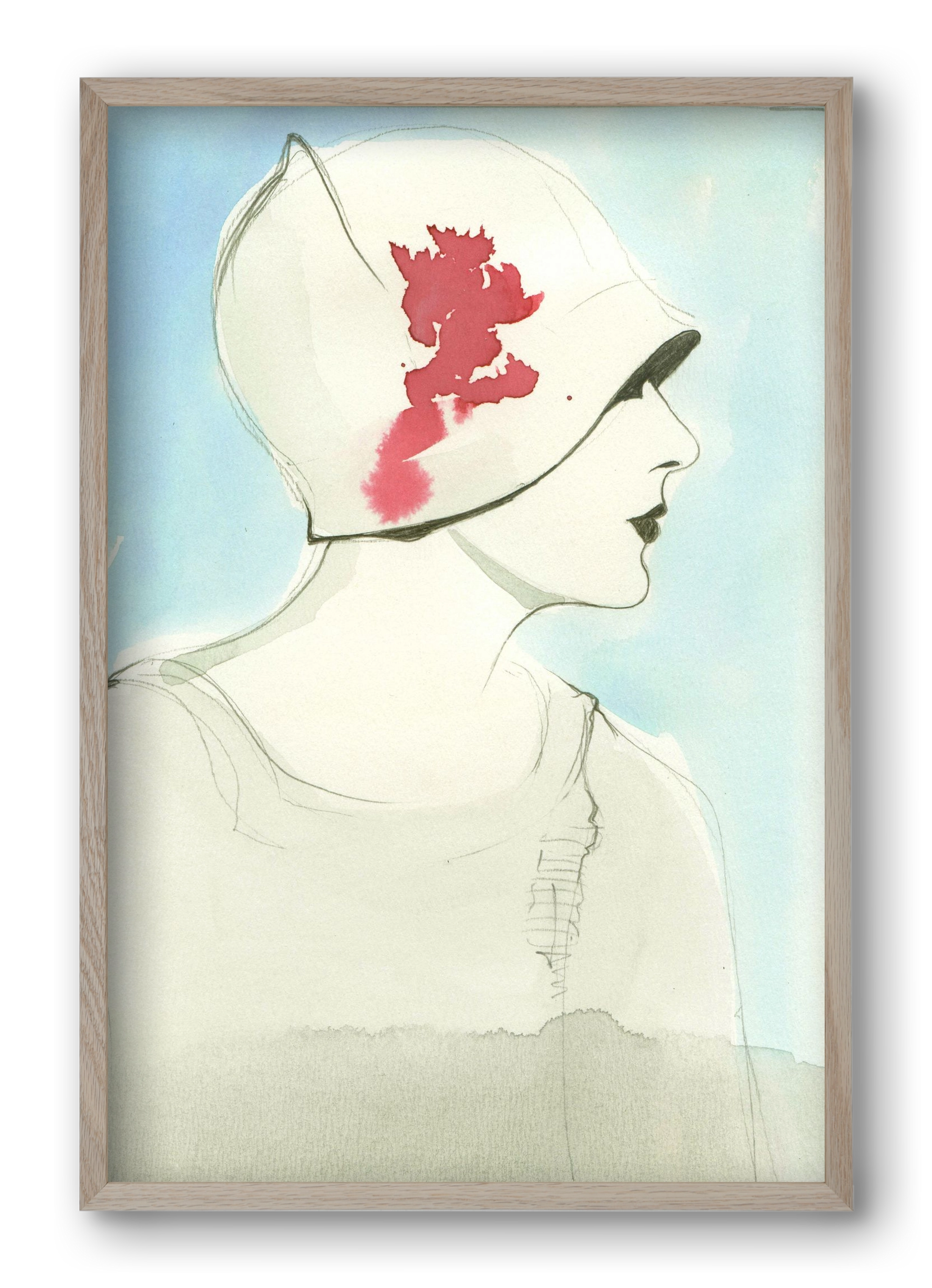 1920s, 40x60 cm (40x60 cm), Tölgy keret