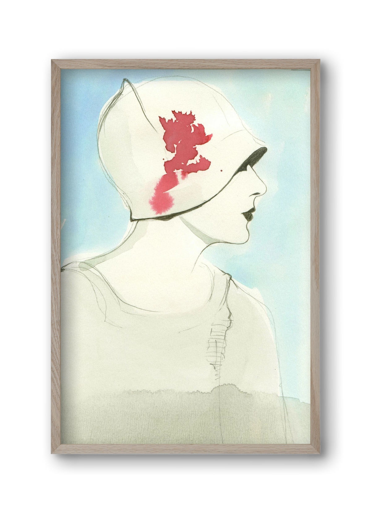 1920s, 30x45 cm (30x45 cm), Tölgy keret