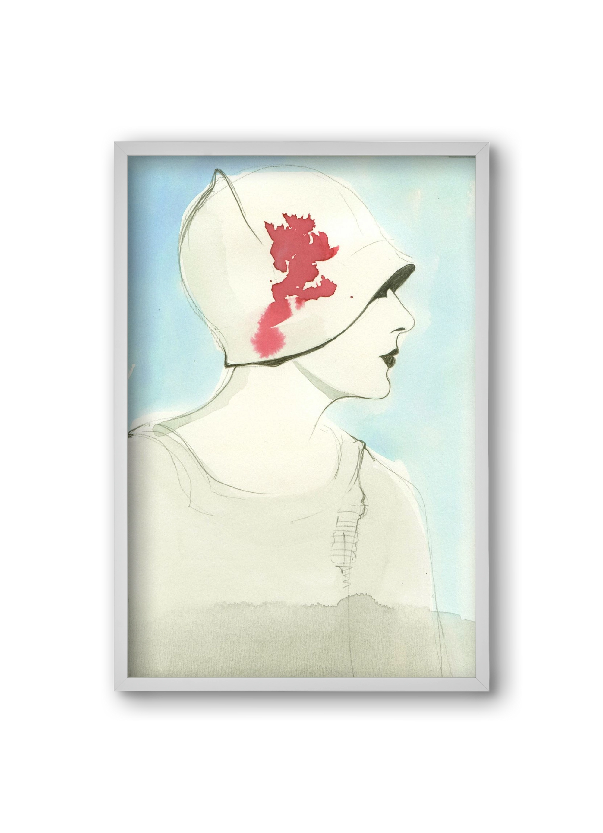 1920s, 20x30 cm (20x30 cm), Fehér keret