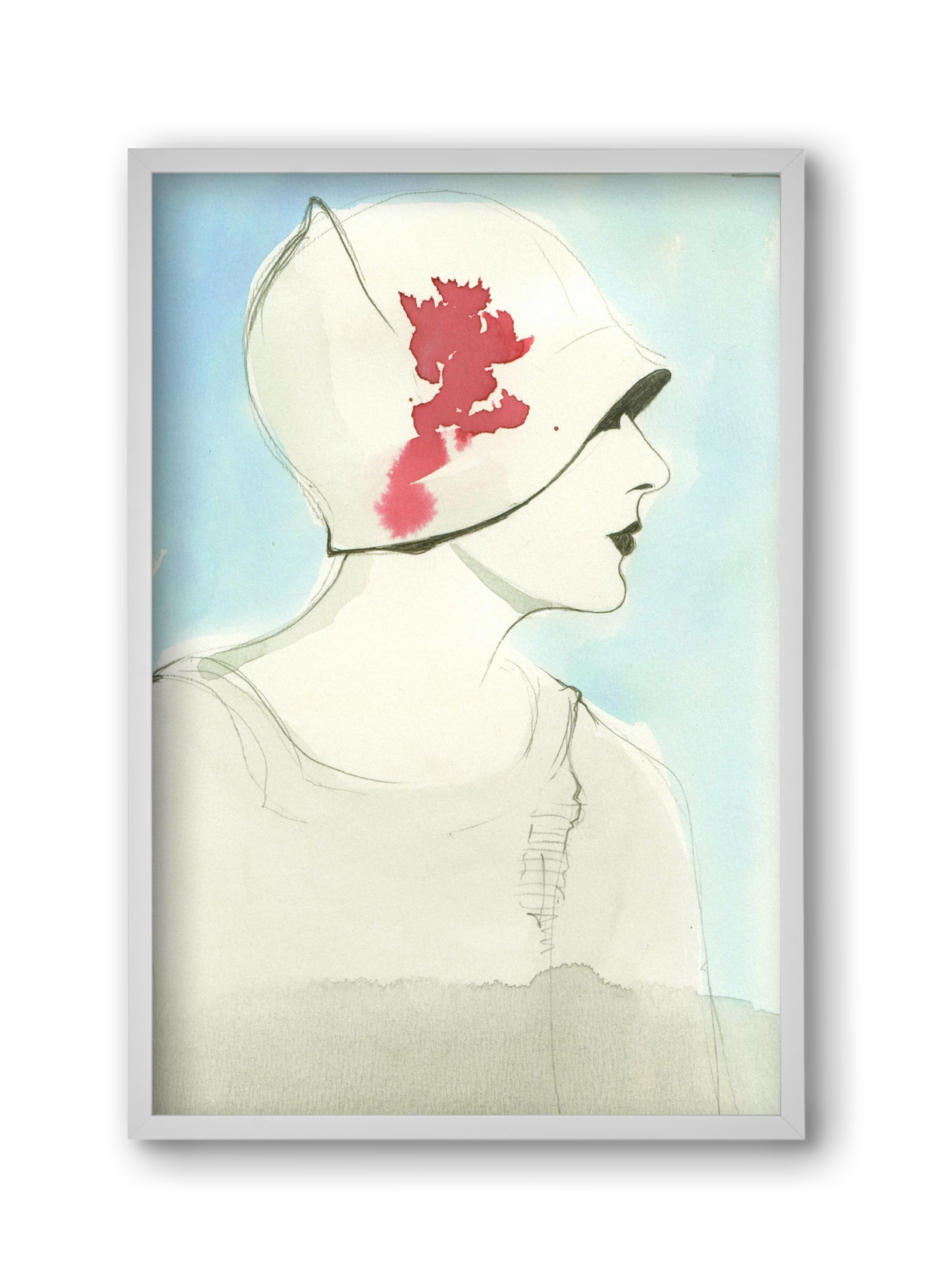 1920s, 30x45 cm (30x45 cm), Fehér keret