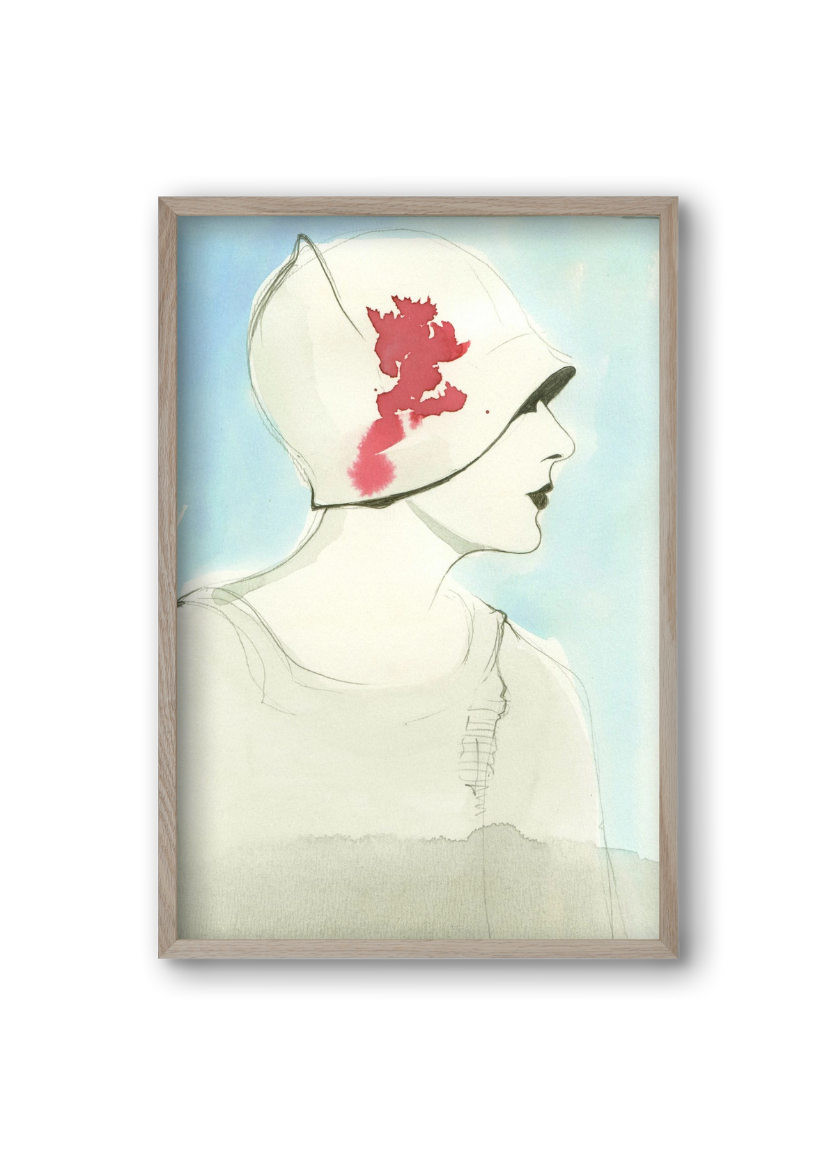 1920s, 20x30 cm (20x30 cm), Tölgy keret