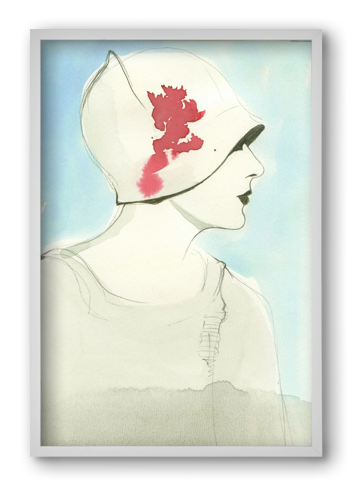 1920s, 40x60 cm (40x60 cm), Fehér keret