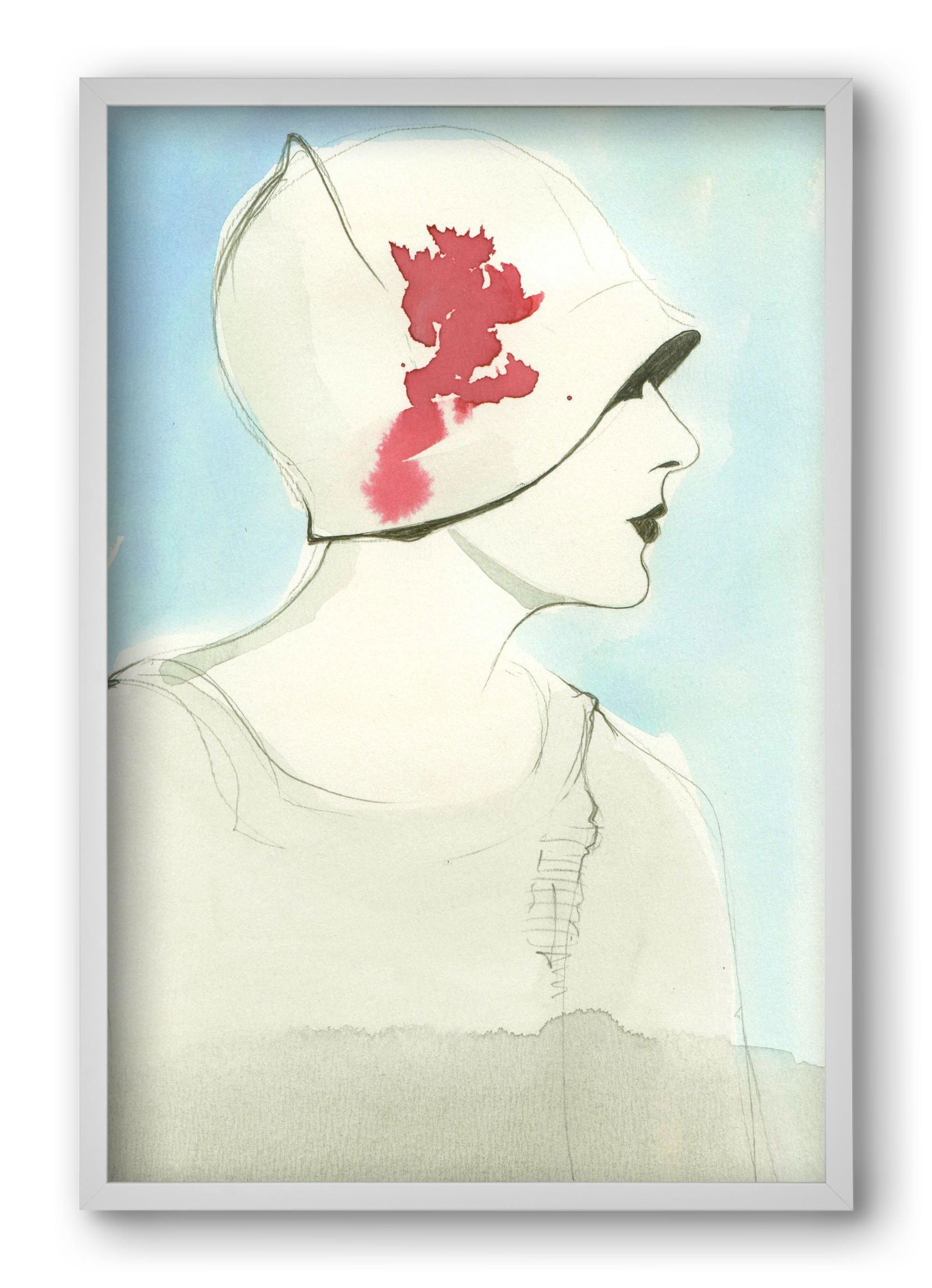 1920s, 40x60 cm (40x60 cm), Fehér keret