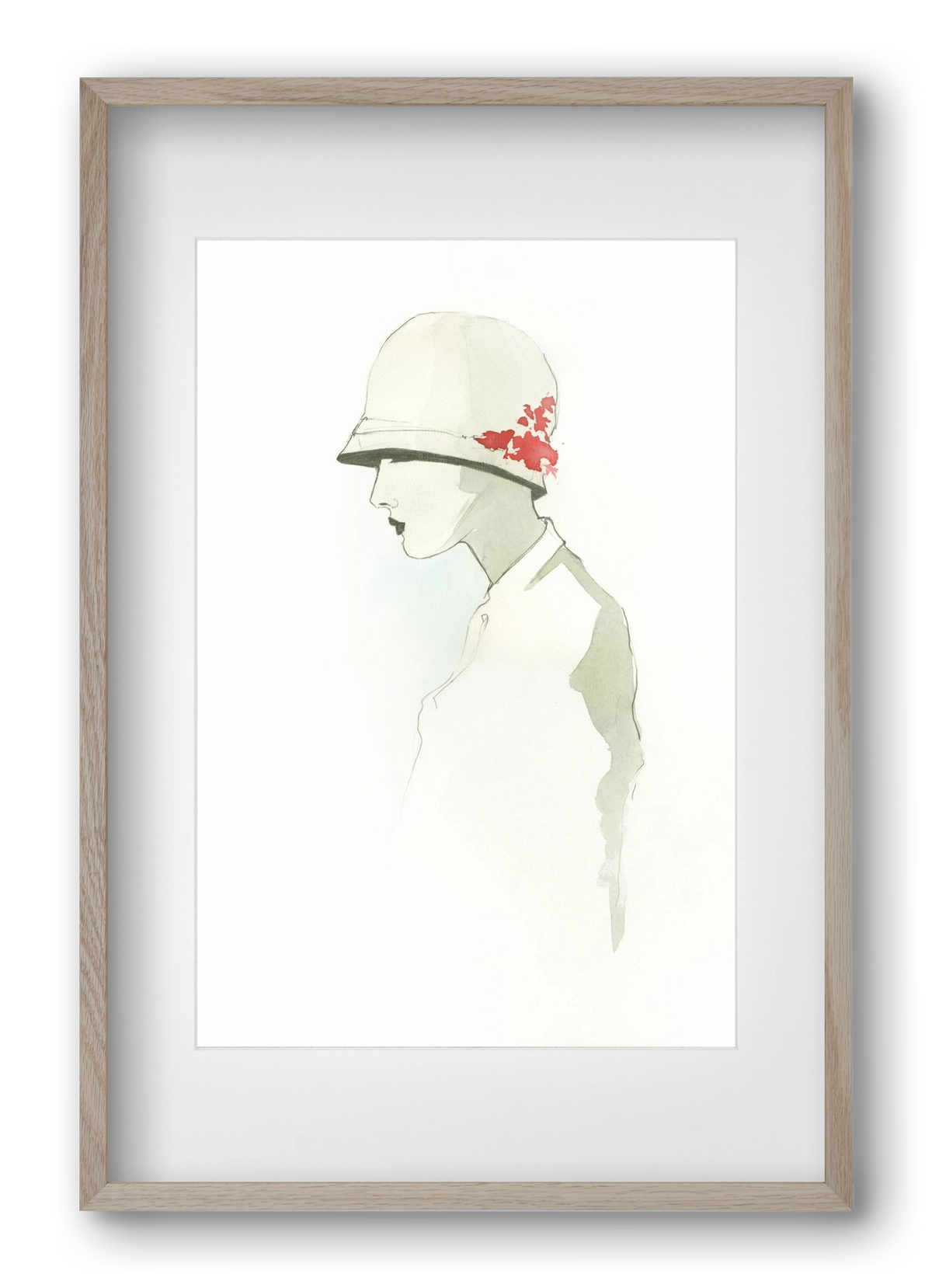 1920s, 40x60 cm (30x45 cm), Tölgy keret, paszpartuval