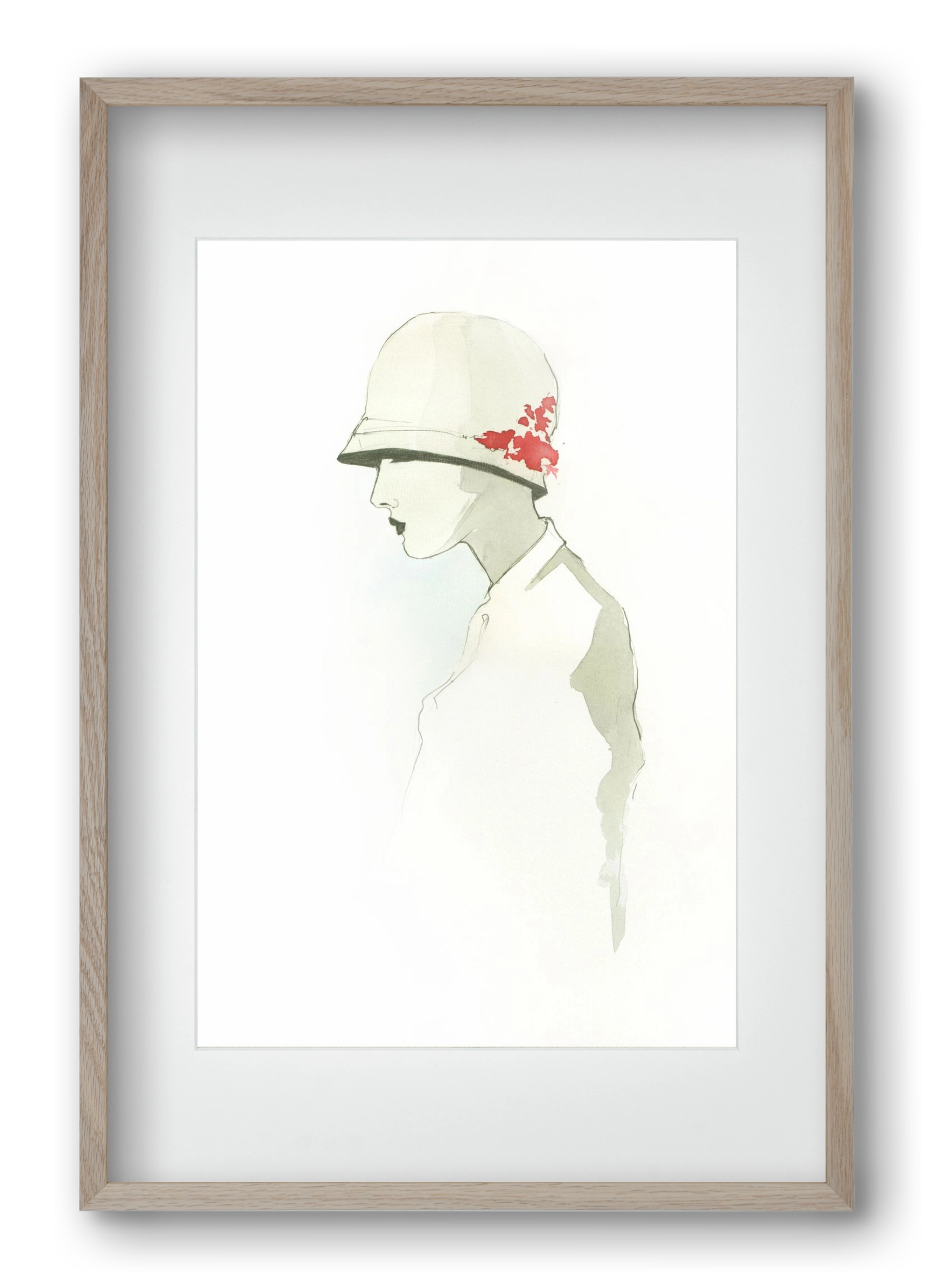 1920s, 40x60 cm (30x45 cm), Tölgy keret, paszpartuval