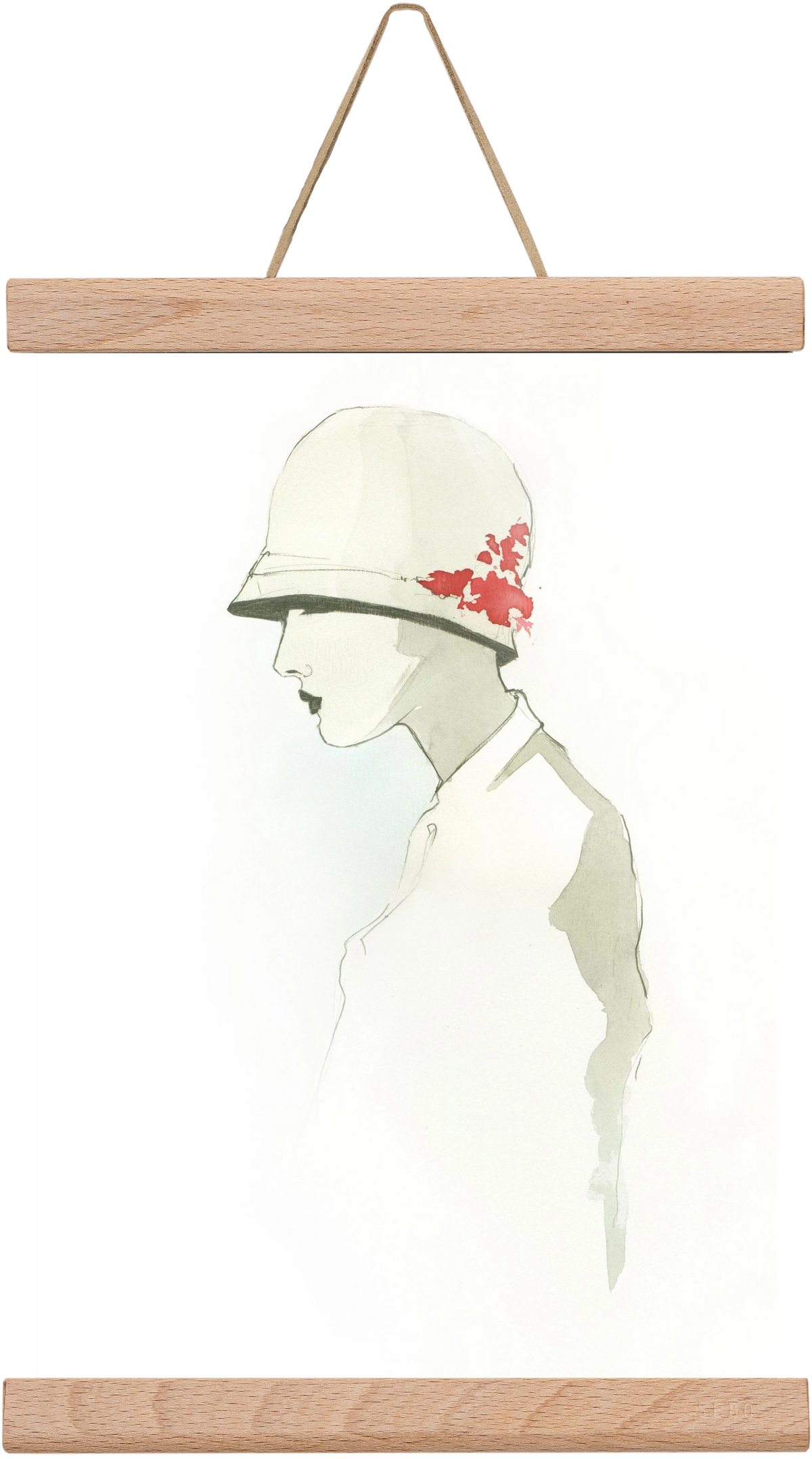 1920s, 20x30 cm (20x30 cm), Tölgy akasztó