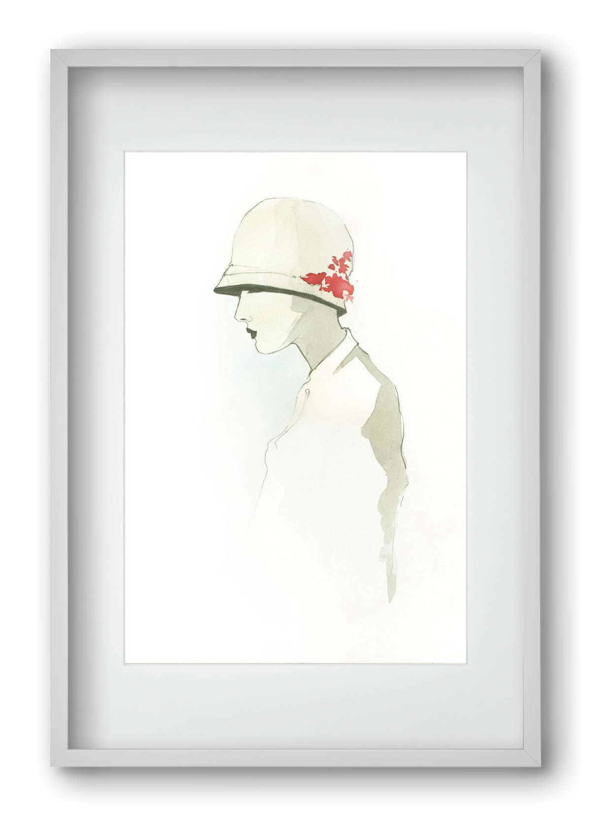 1920s, 40x60 cm (30x45 cm), Fehér keret, paszpartuval