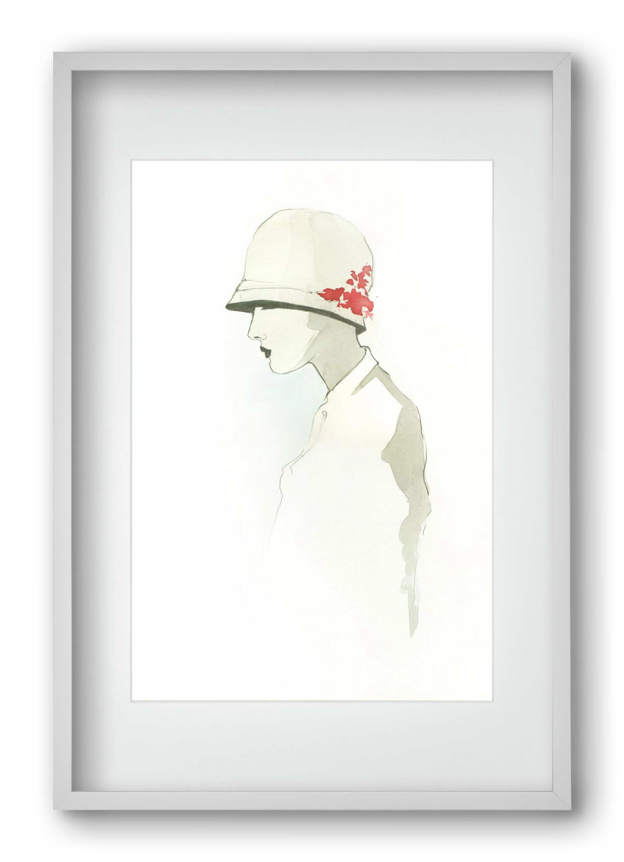 1920s, 40x60 cm (30x45 cm), Fehér keret, paszpartuval