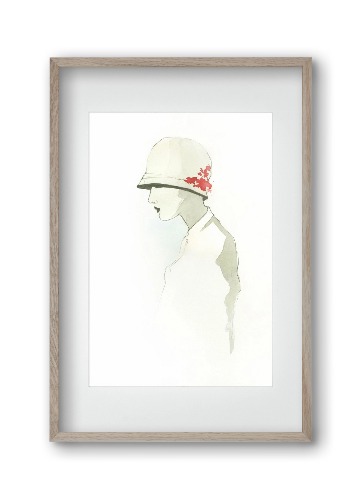 1920s, 30x45 cm (20x30 cm), Tölgy keret, paszpartuval