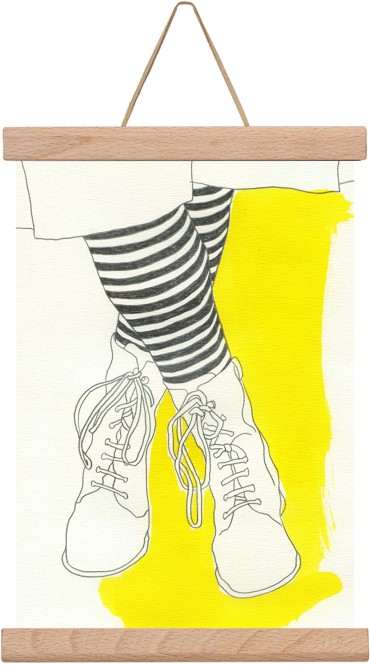 Stripes, 20x30 cm (20x30 cm), Tölgy akasztó