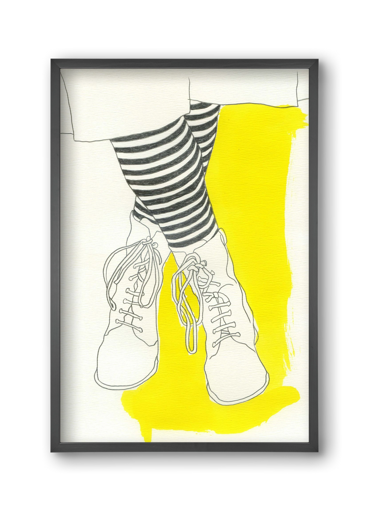 Stripes, 30x45 cm (30x45 cm), Fekete keret