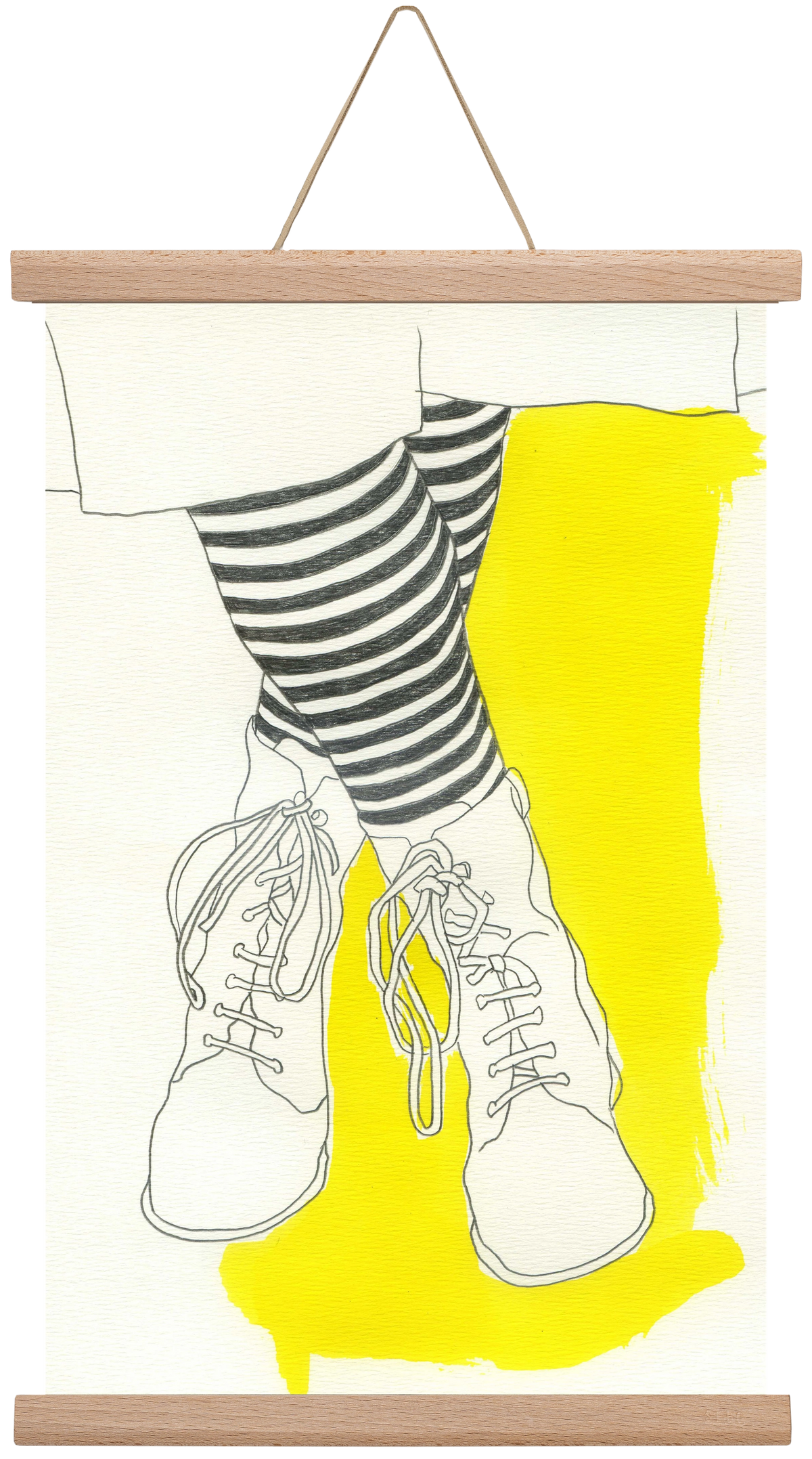 Stripes, 30x45 cm (30x45 cm), Tölgy akasztó