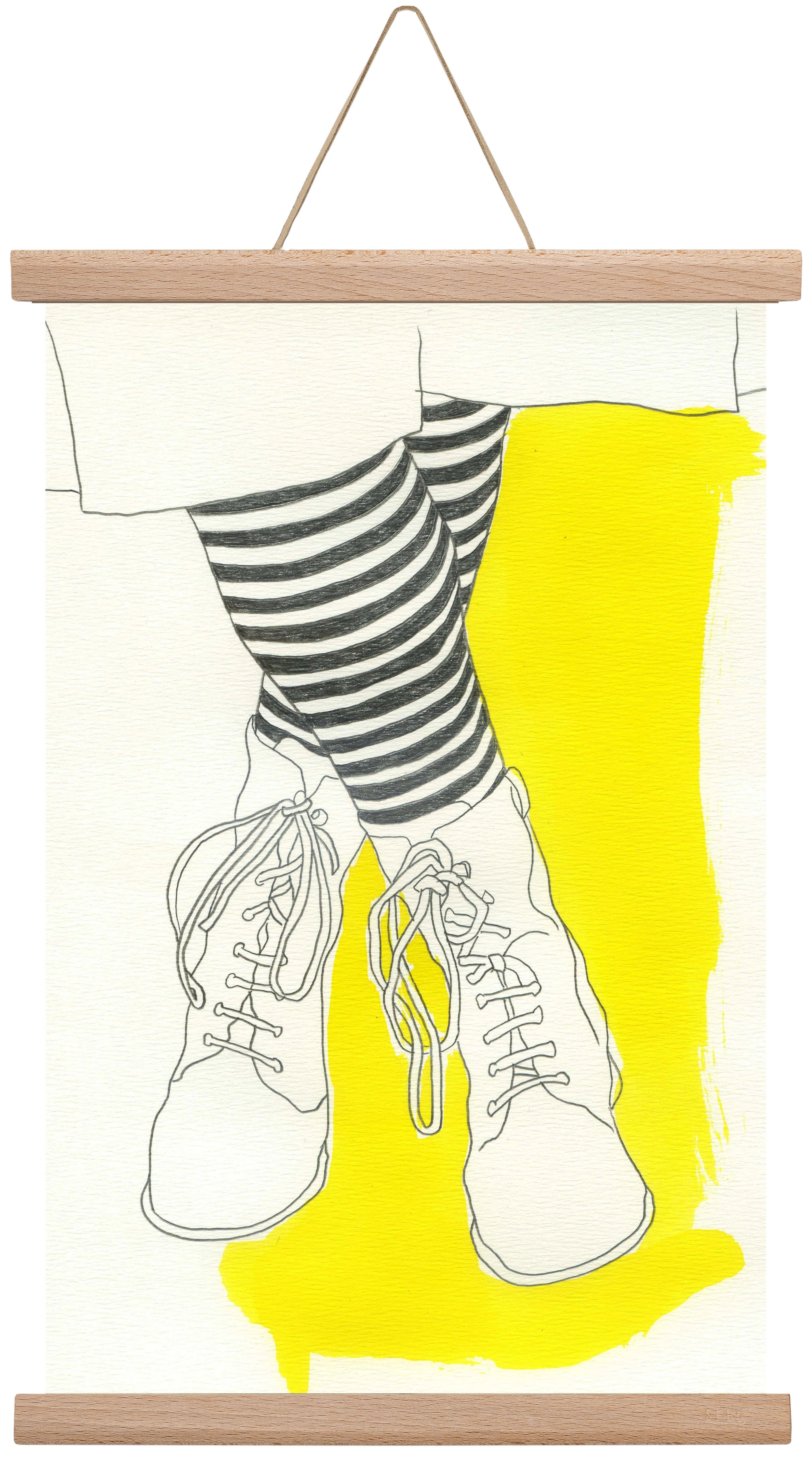 Stripes, 30x45 cm (30x45 cm), Tölgy akasztó