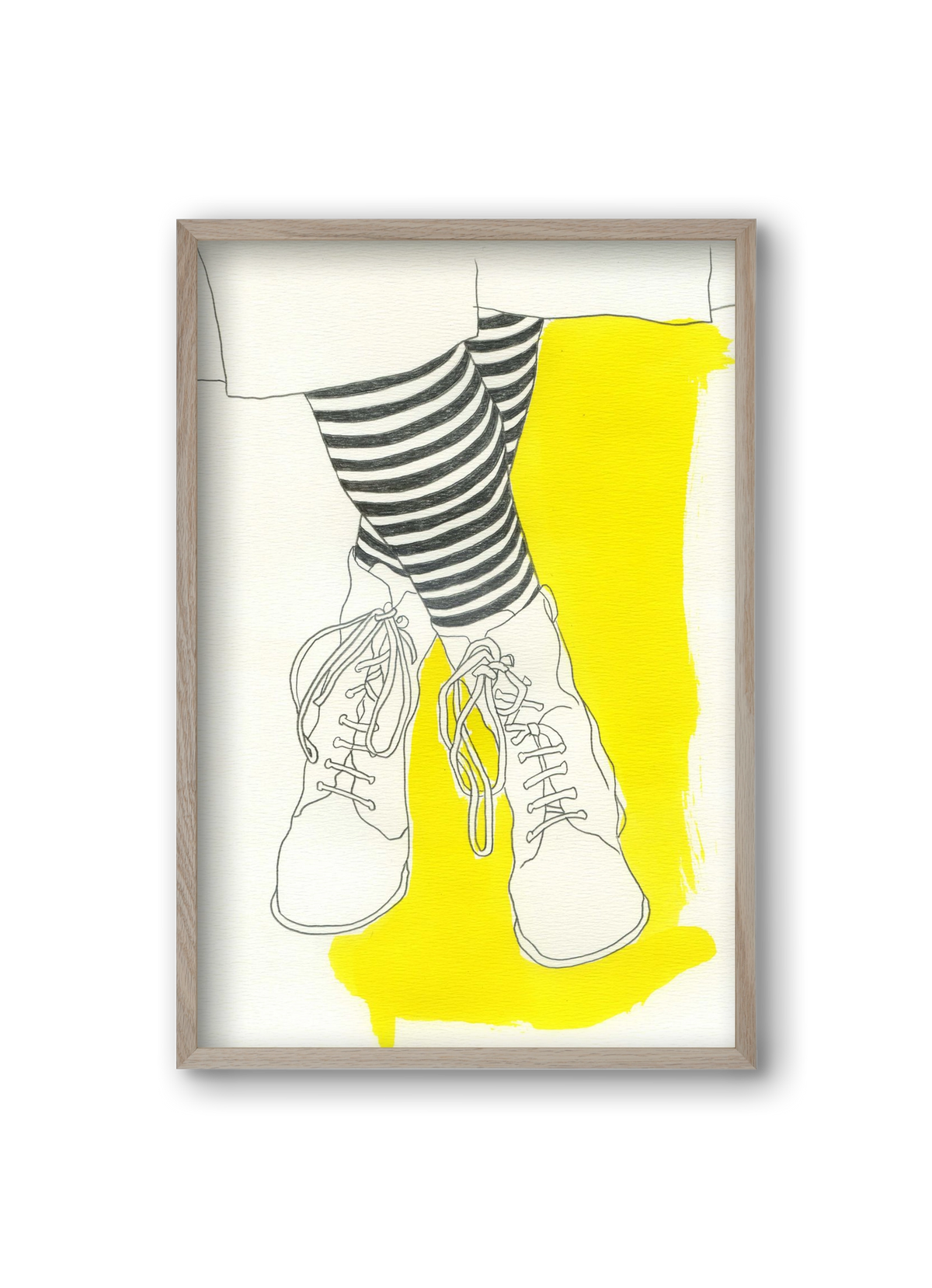 Stripes, 20x30 cm (20x30 cm), Tölgy keret