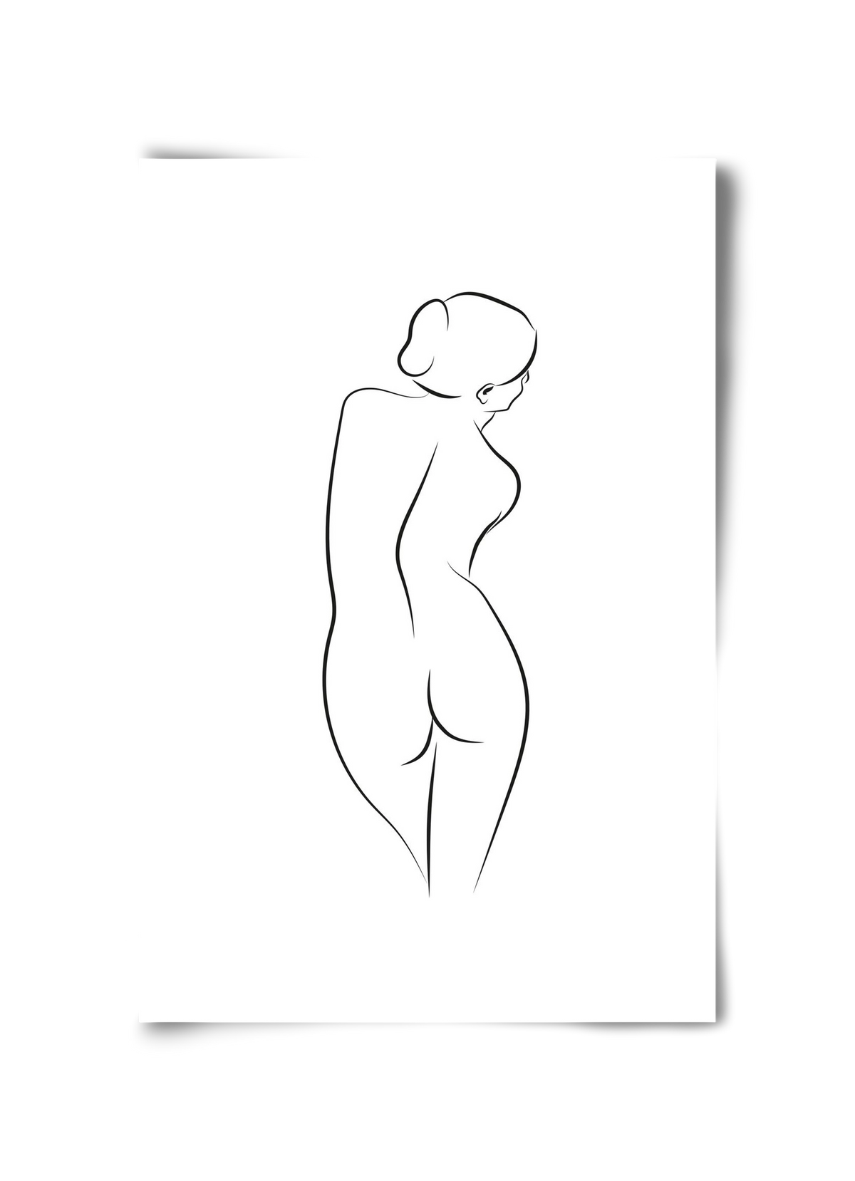 Akt 1, 30x45 cm, Keret nélkül