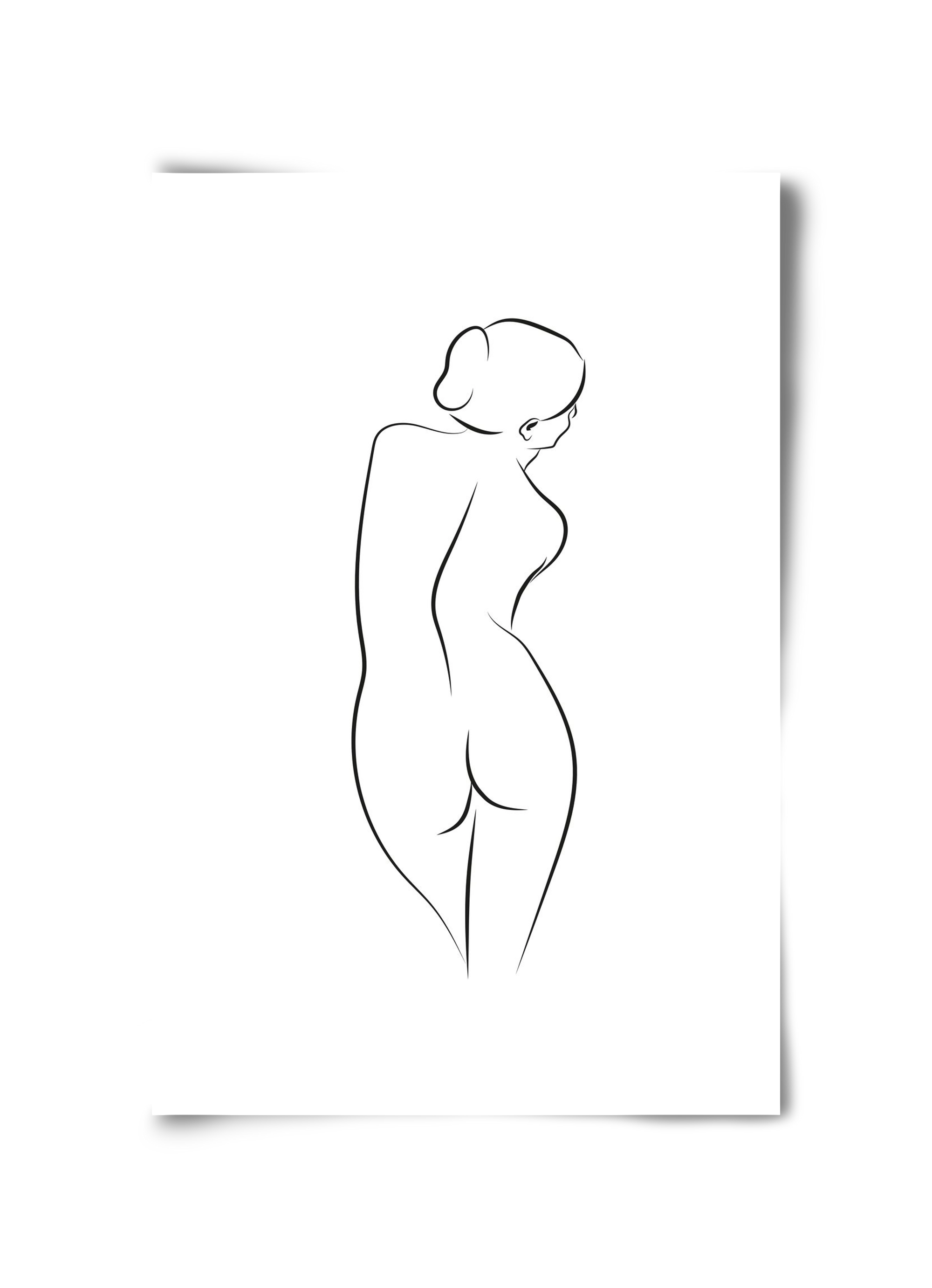 Akt 1, 30x45 cm, Keret nélkül