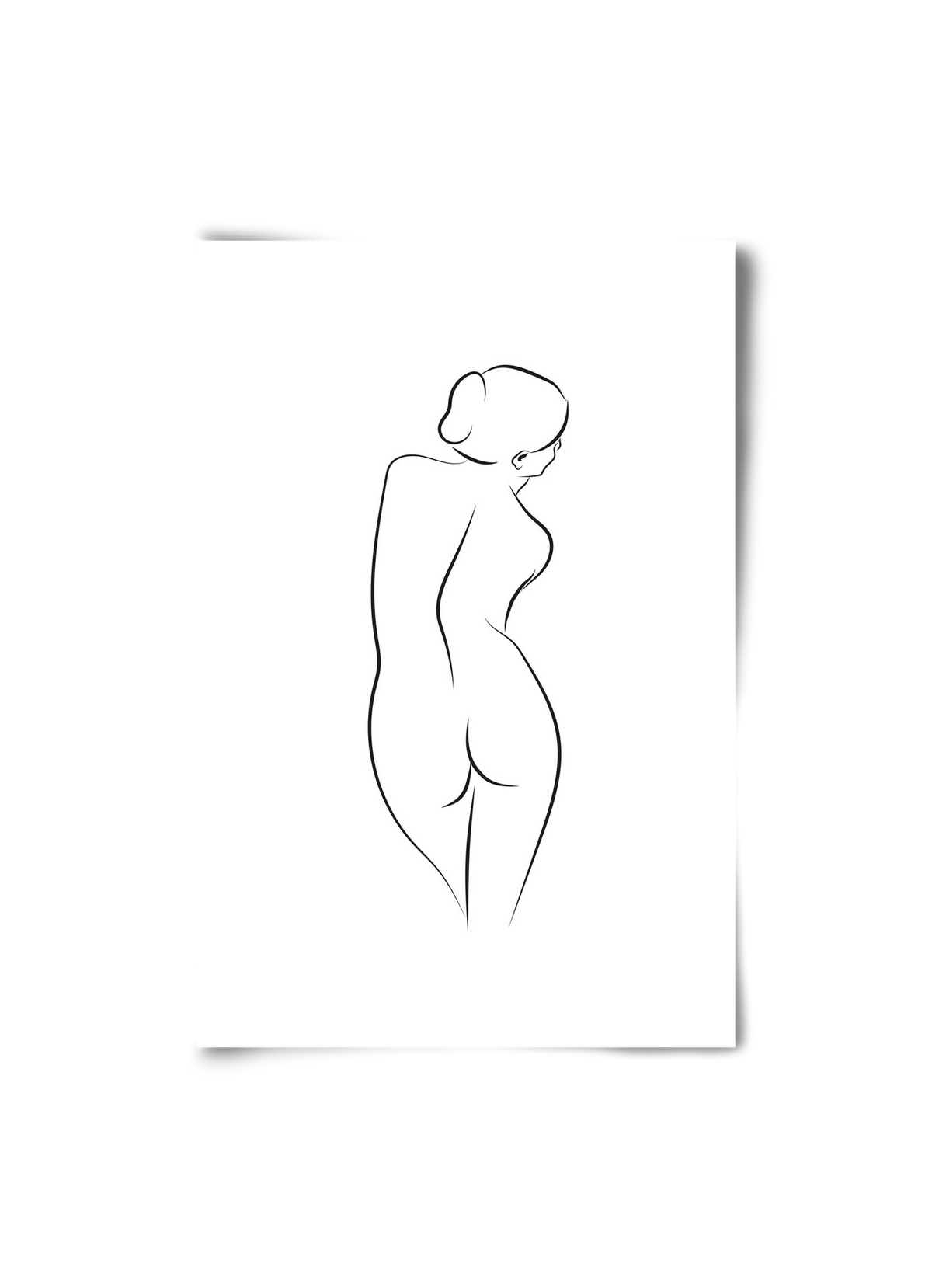 Akt 1, 20x30 cm, Keret nélkül