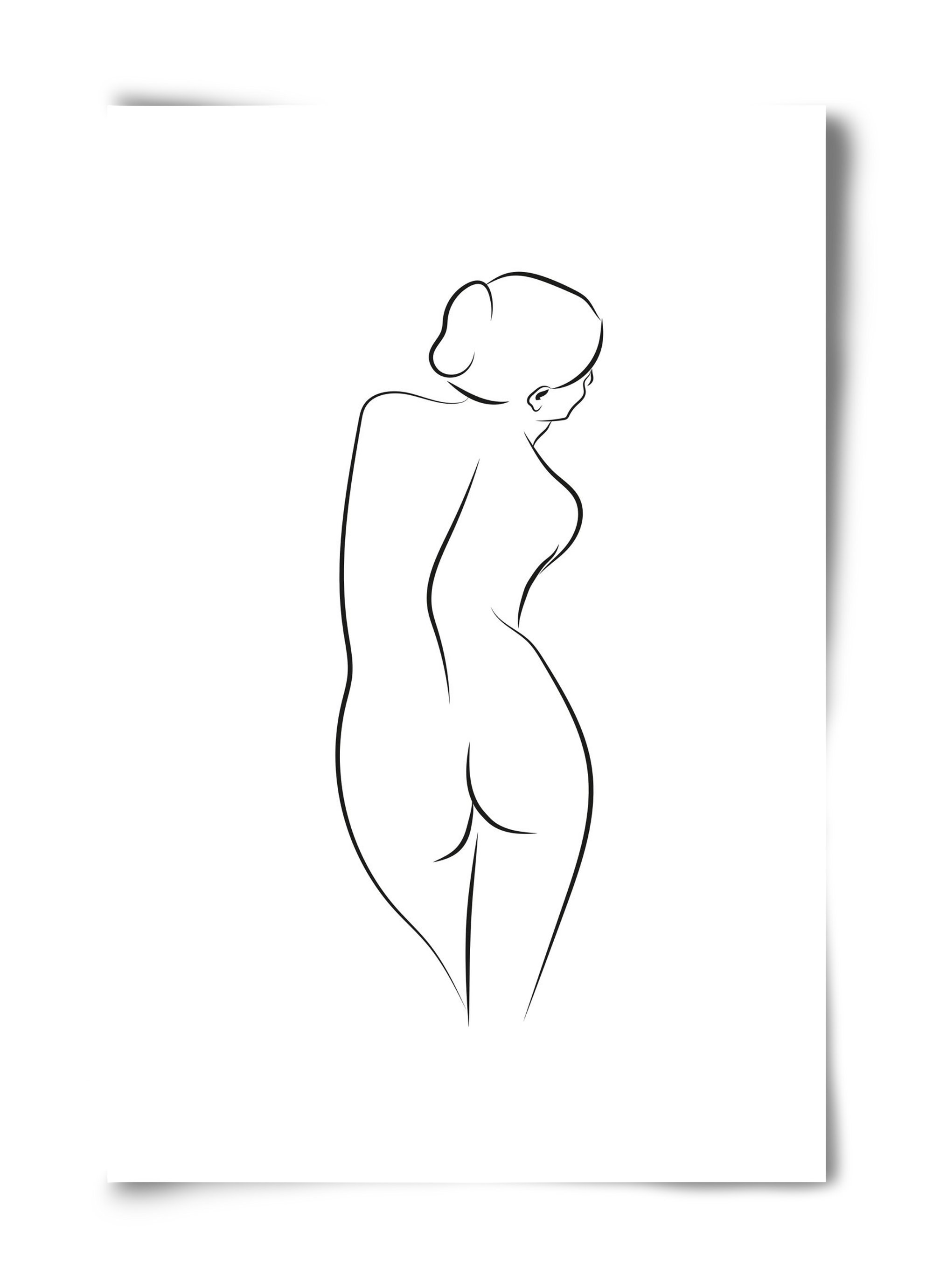 Akt 1, 40x60 cm, Keret nélkül