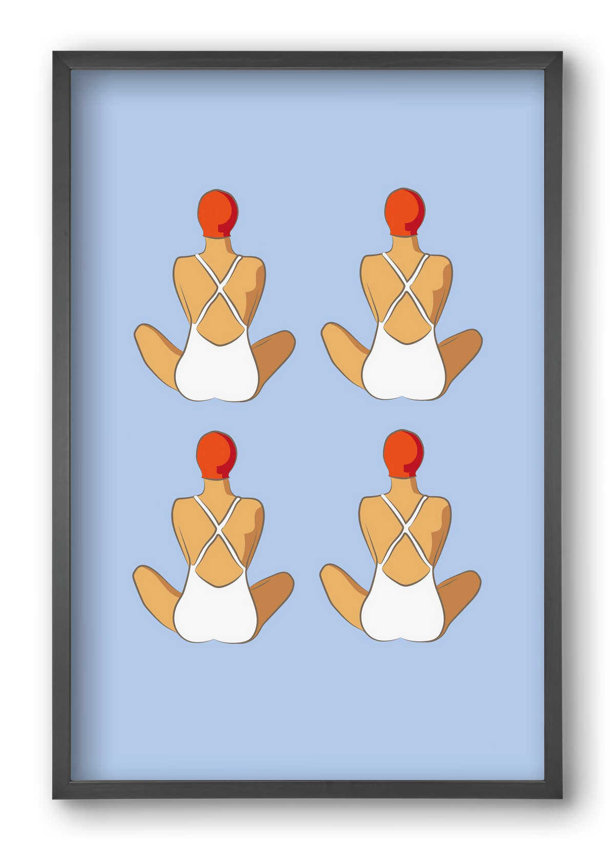 Beach 1, 40x60 cm (40x60 cm), Fekete keret