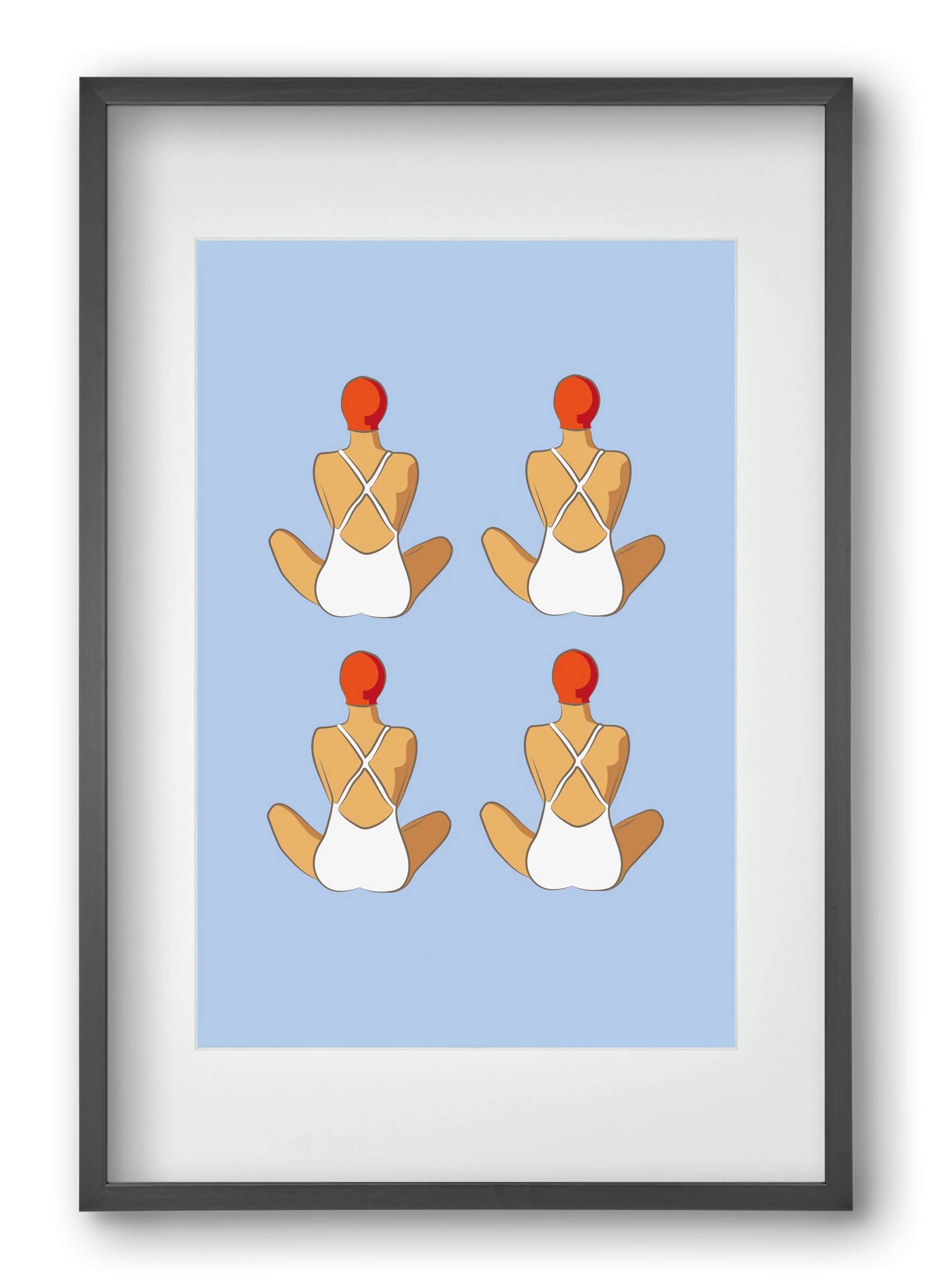 Beach 1, 40x60 cm (30x45 cm), Fekete keret, paszpartuval