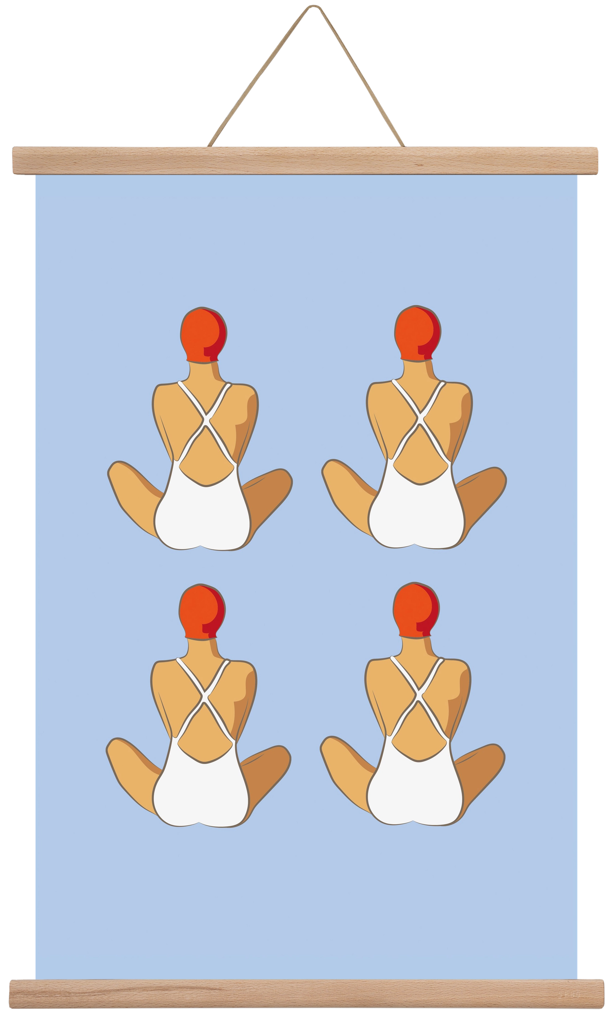 Beach 1, 40x60 cm (40x60 cm), Tölgy akasztó