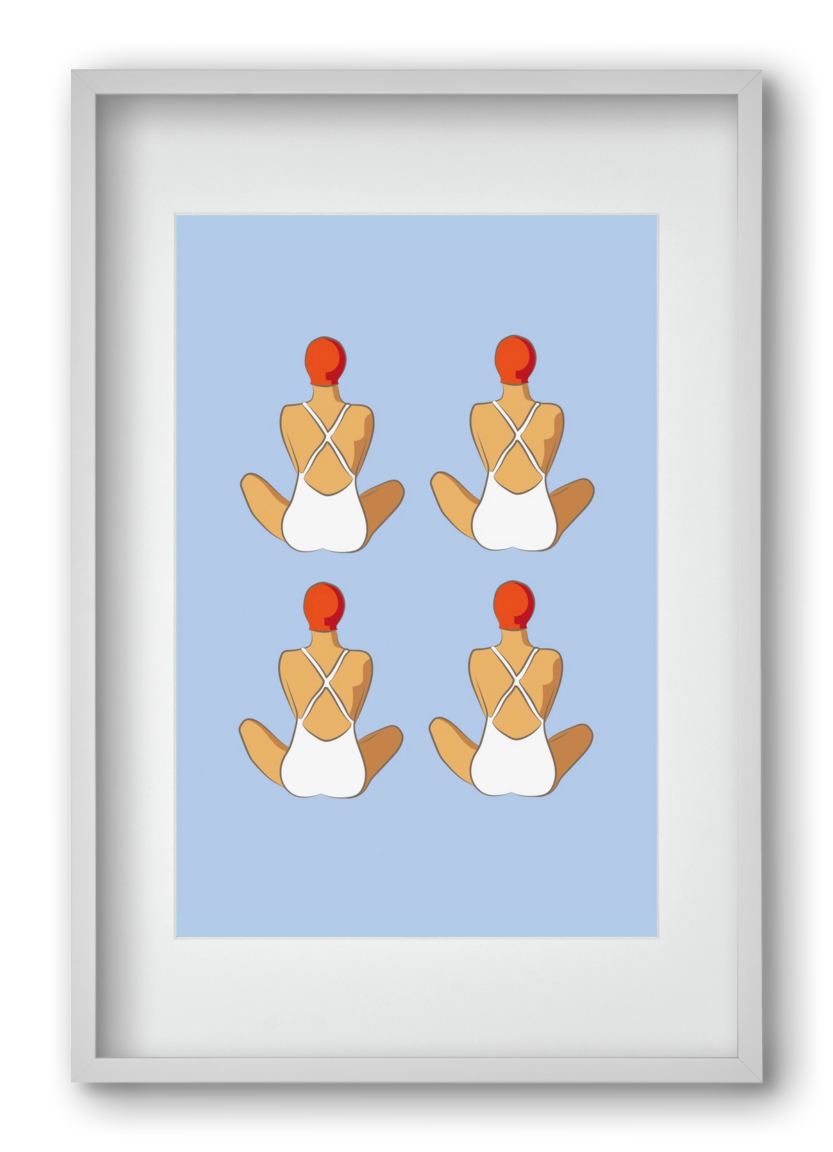 Beach 1, 40x60 cm (30x45 cm), Fehér keret, paszpartuval