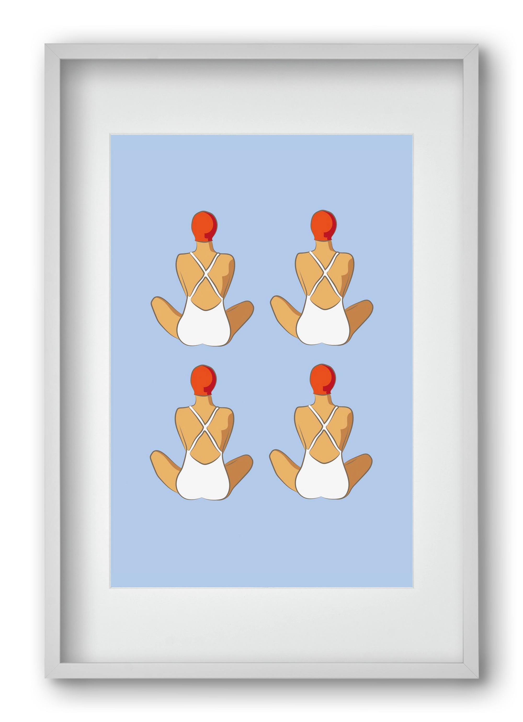 Beach 1, 40x60 cm (30x45 cm), Fehér keret, paszpartuval