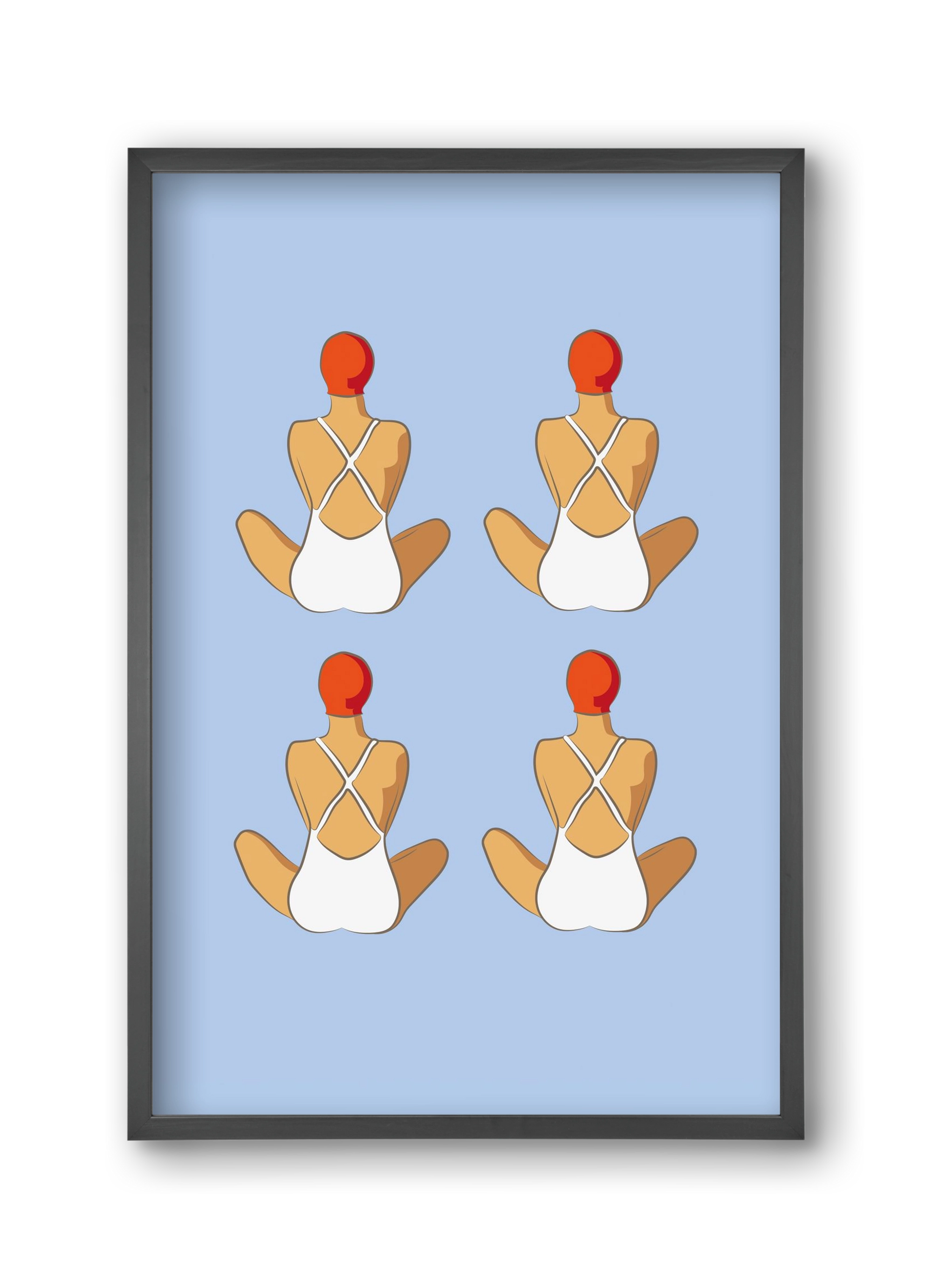 Beach 1, 30x45 cm (30x45 cm), Fekete keret