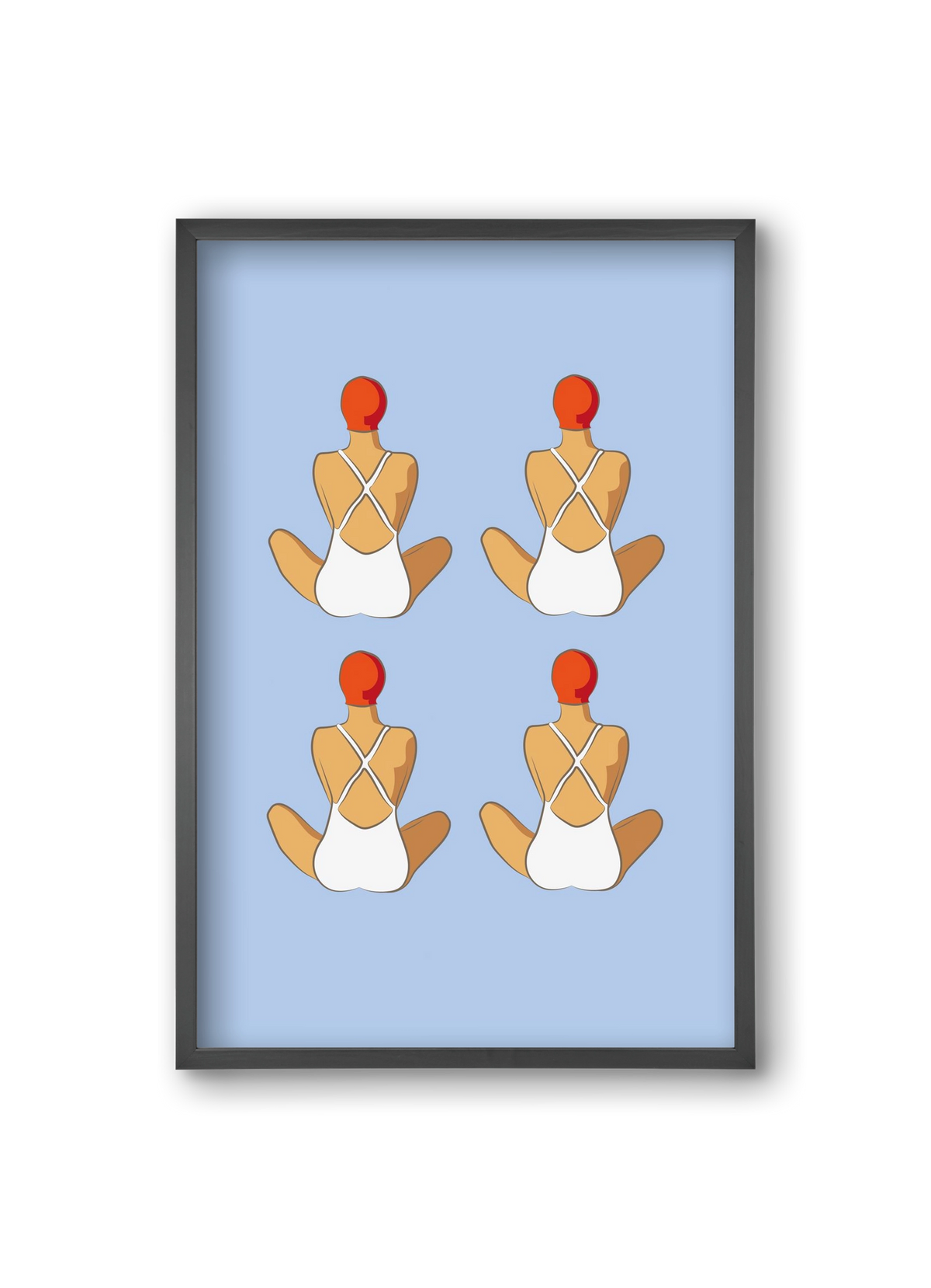 Beach 1, 20x30 cm (20x30 cm), Fekete keret