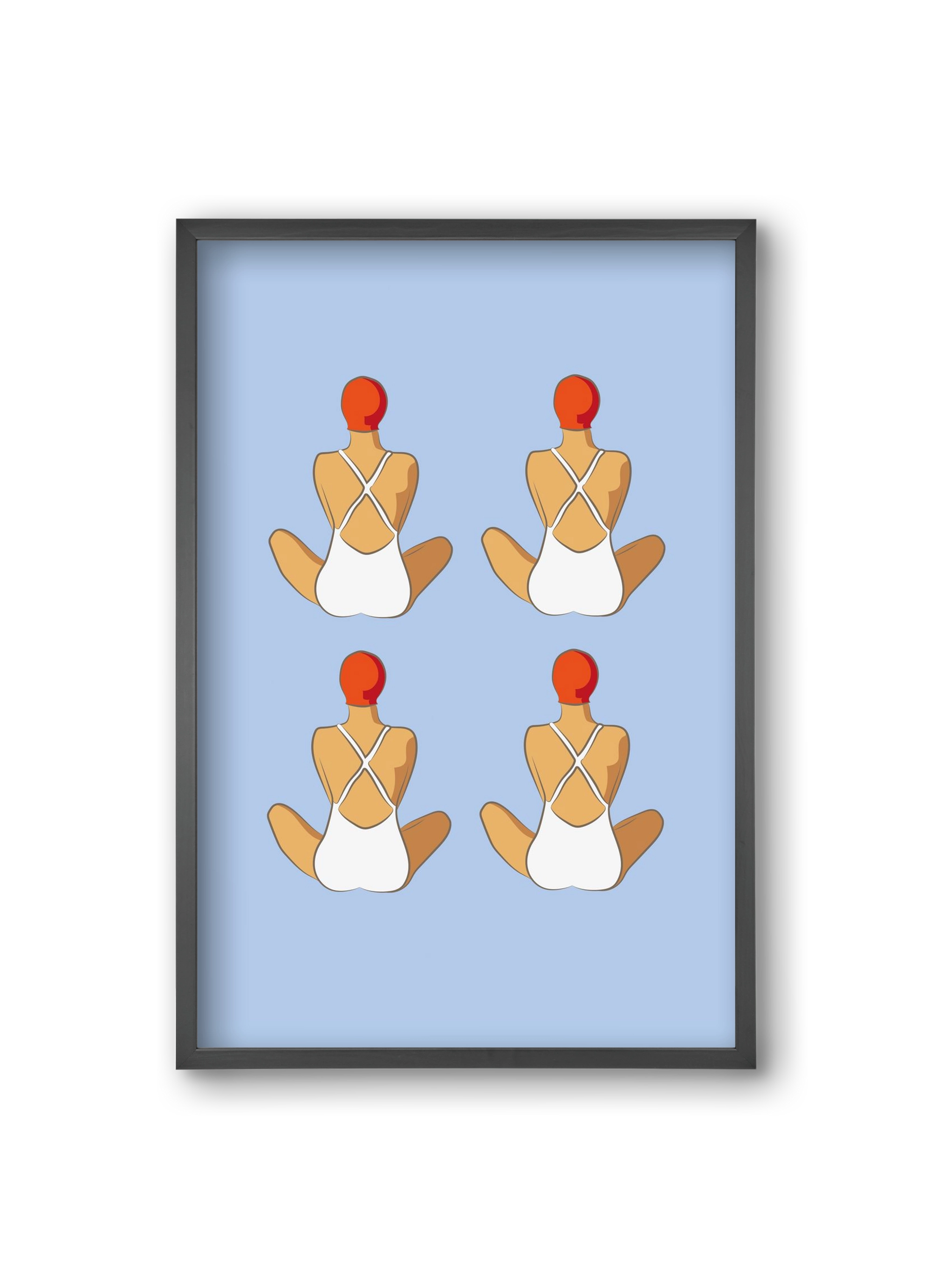 Beach 1, 20x30 cm (20x30 cm), Fekete keret