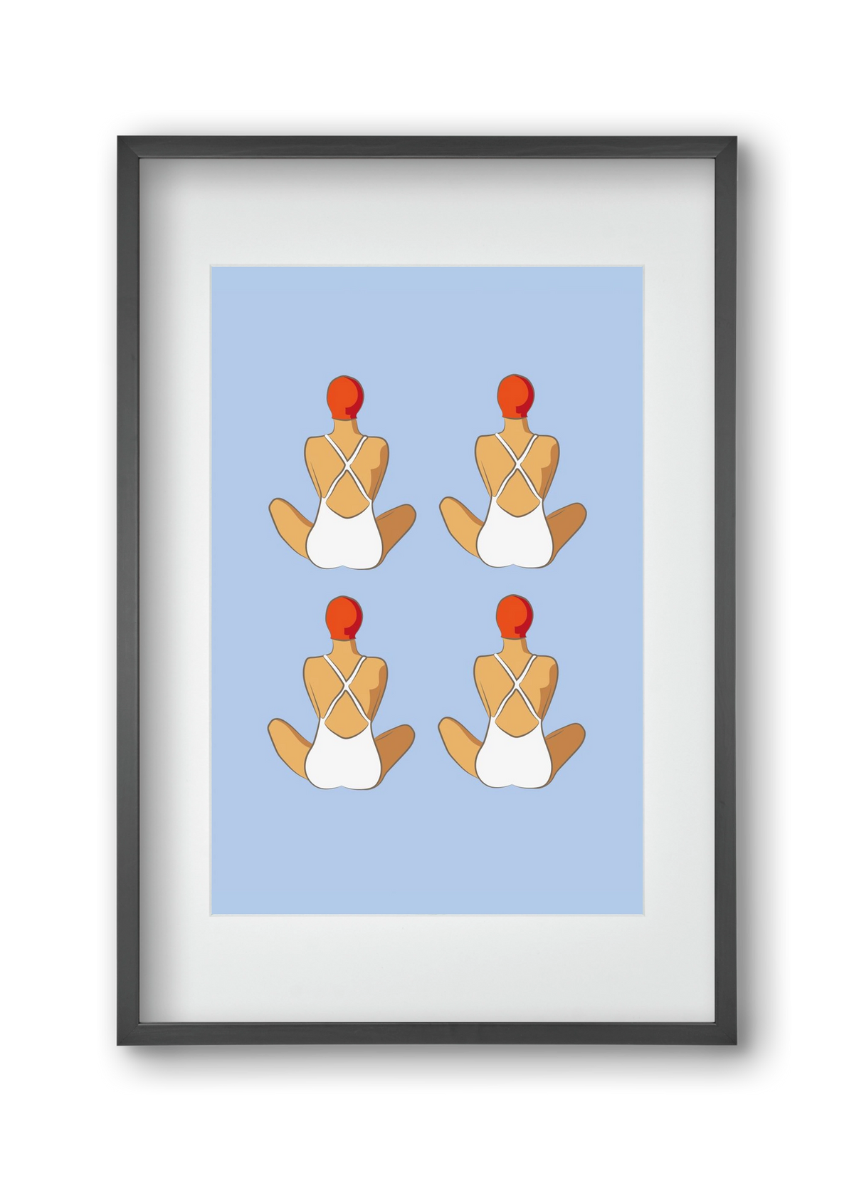 Beach 1, 30x45 cm (20x30 cm), Fekete keret, paszpartuval