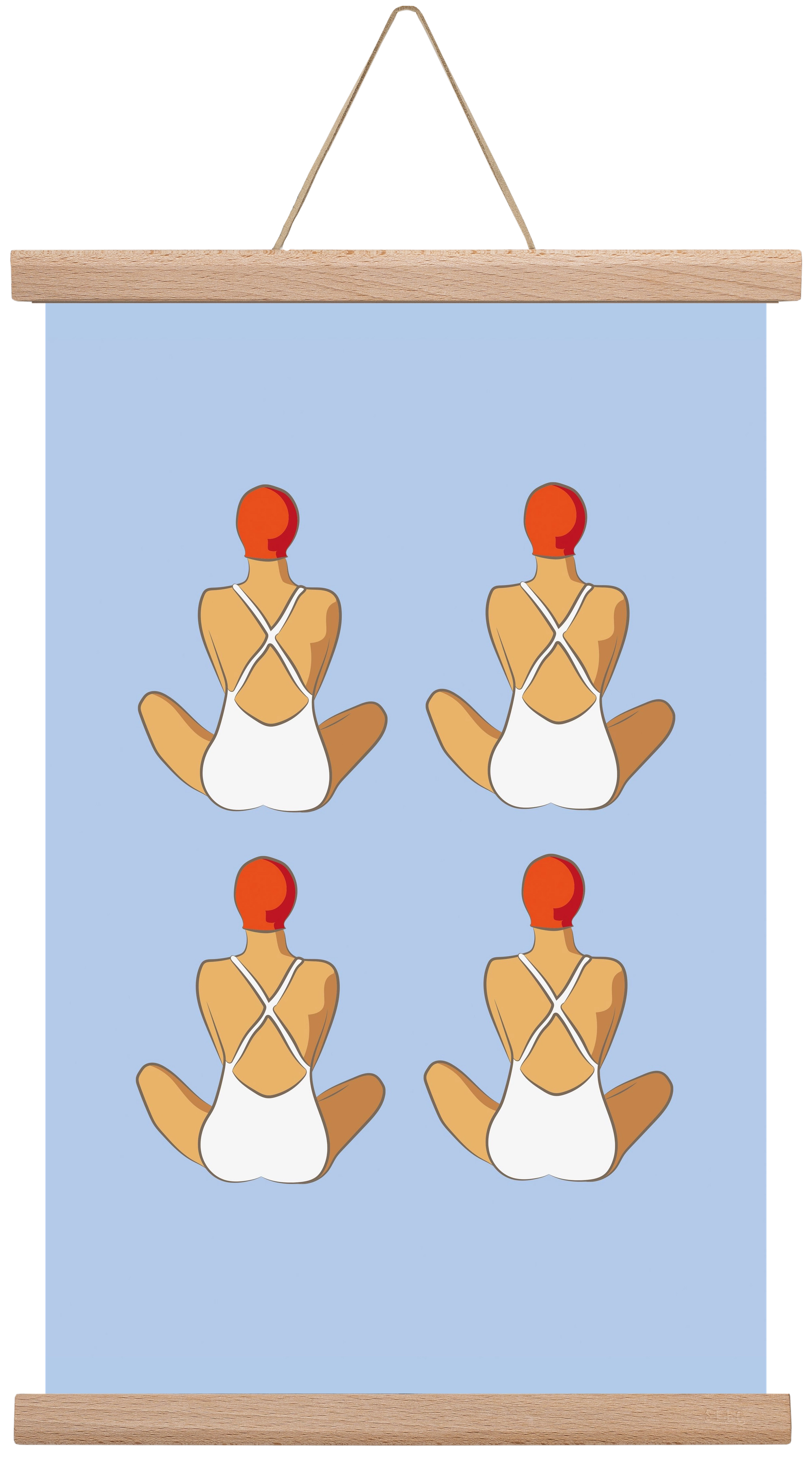 Beach 1, 30x45 cm (30x45 cm), Tölgy akasztó