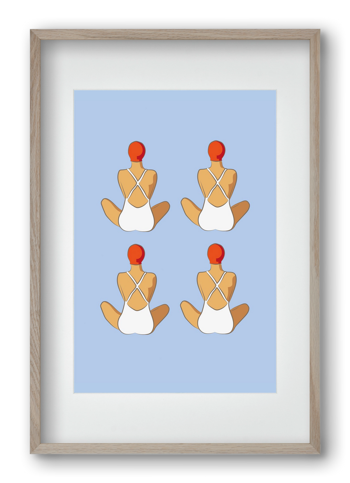 Beach 1, 40x60 cm (30x45 cm), Tölgy keret, paszpartuval