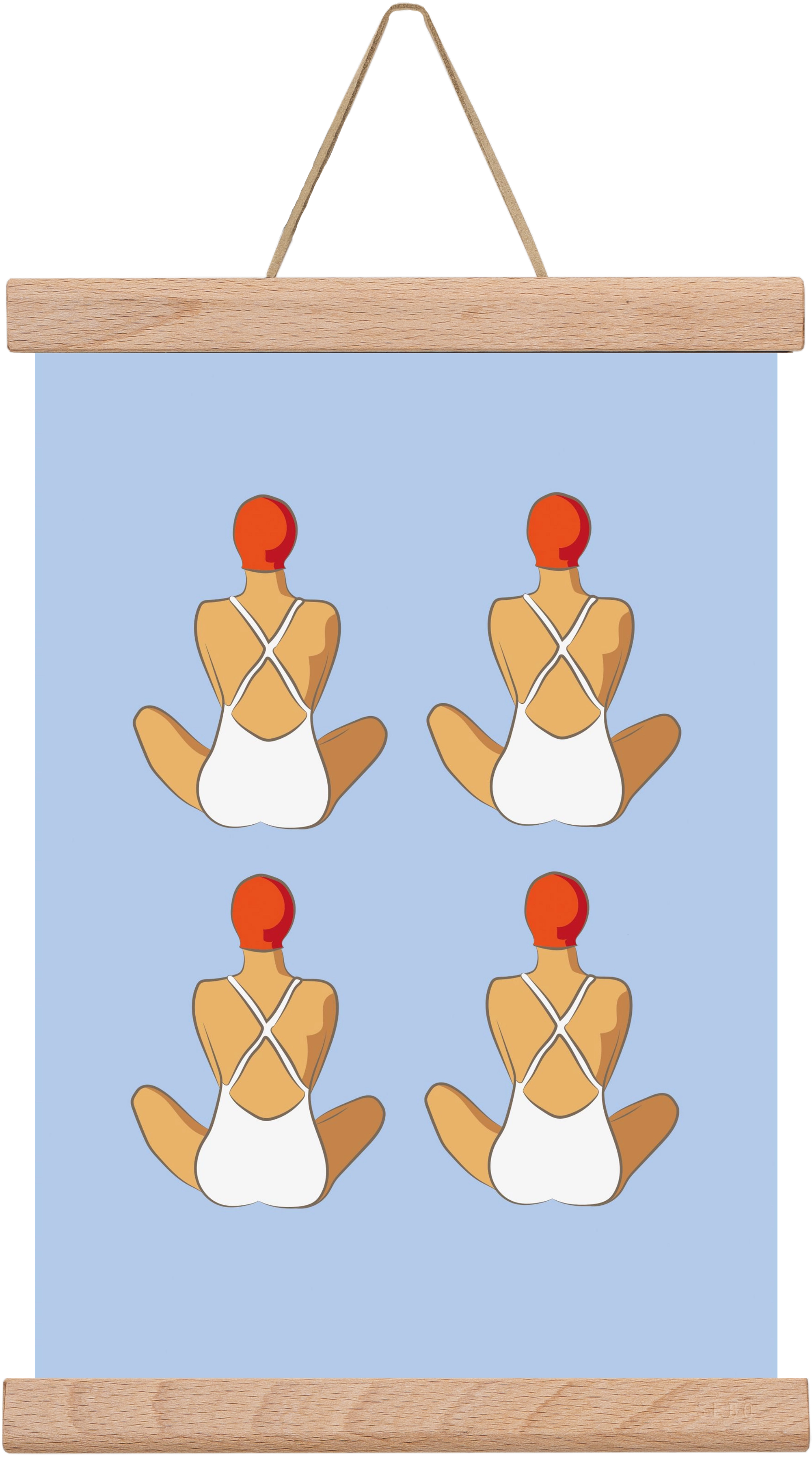 Beach 1, 20x30 cm (20x30 cm), Tölgy akasztó