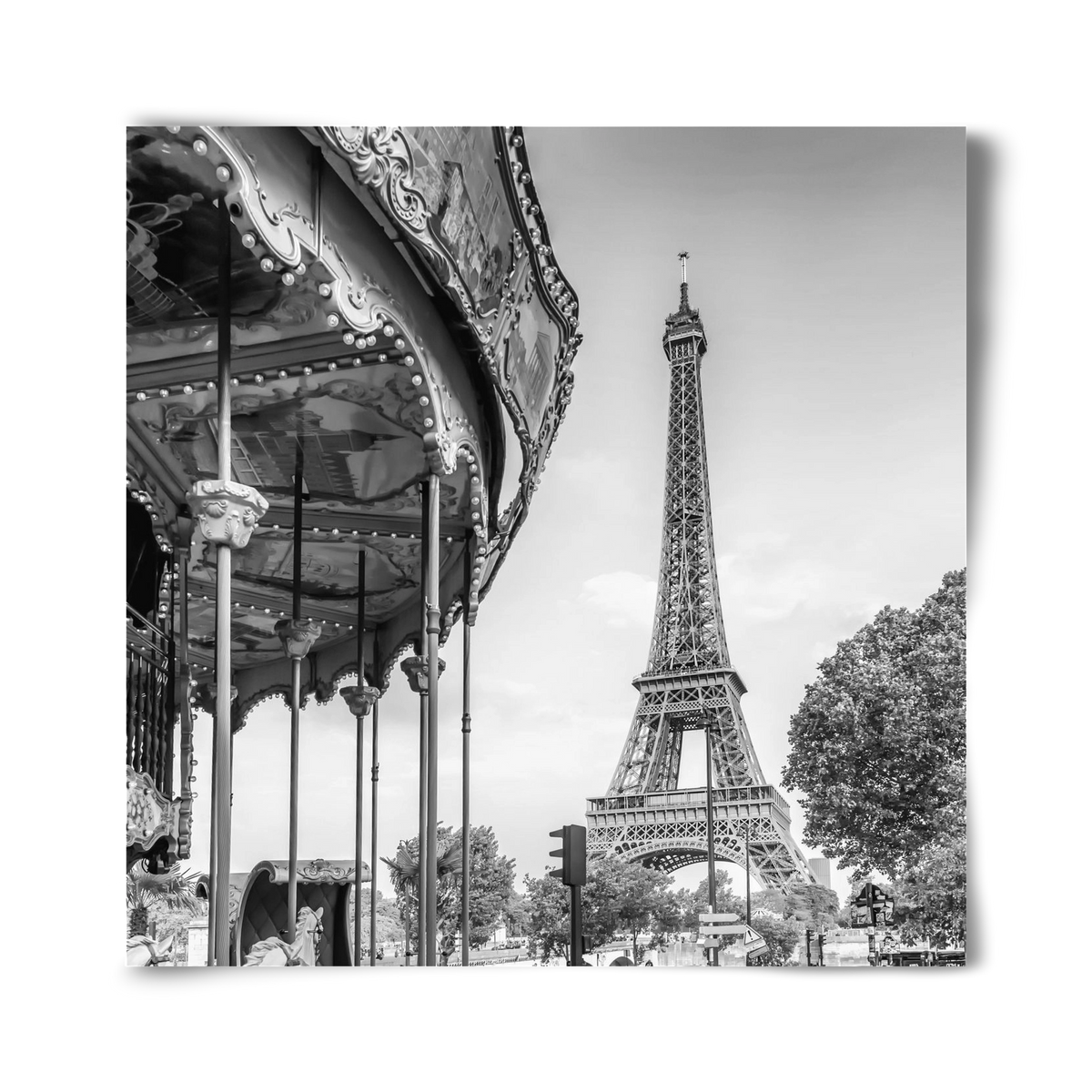 Typical Paris | monochrome, 40x40 cm, Keret nélkül