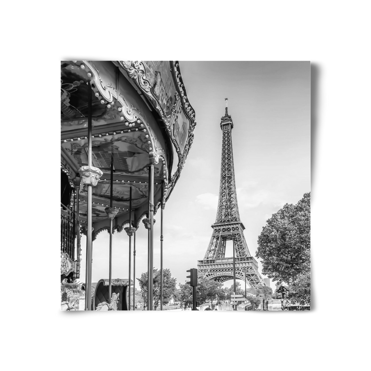 Typical Paris | monochrome, 30x30 cm, Keret nélkül