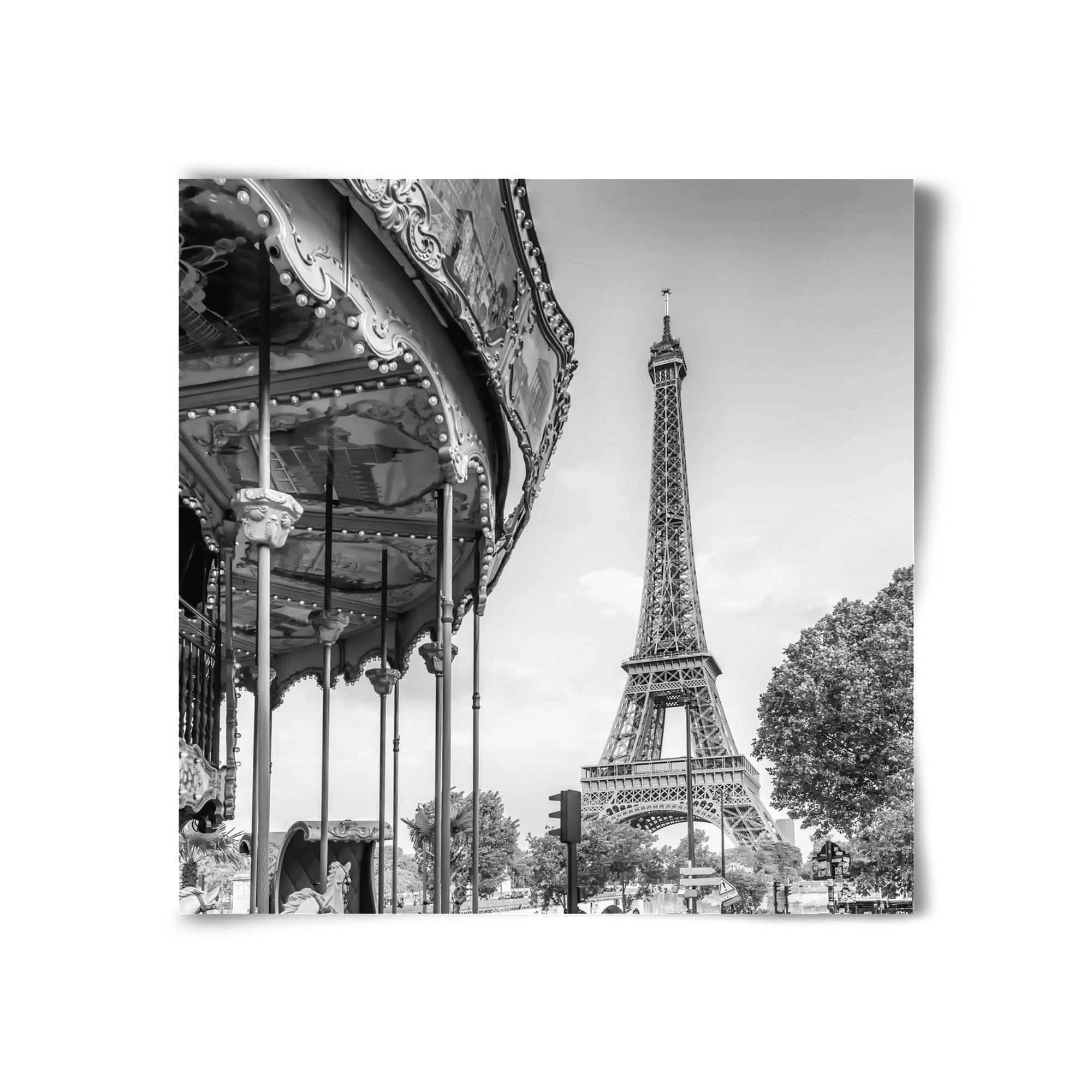 Typical Paris | monochrome, 30x30 cm, Keret nélkül