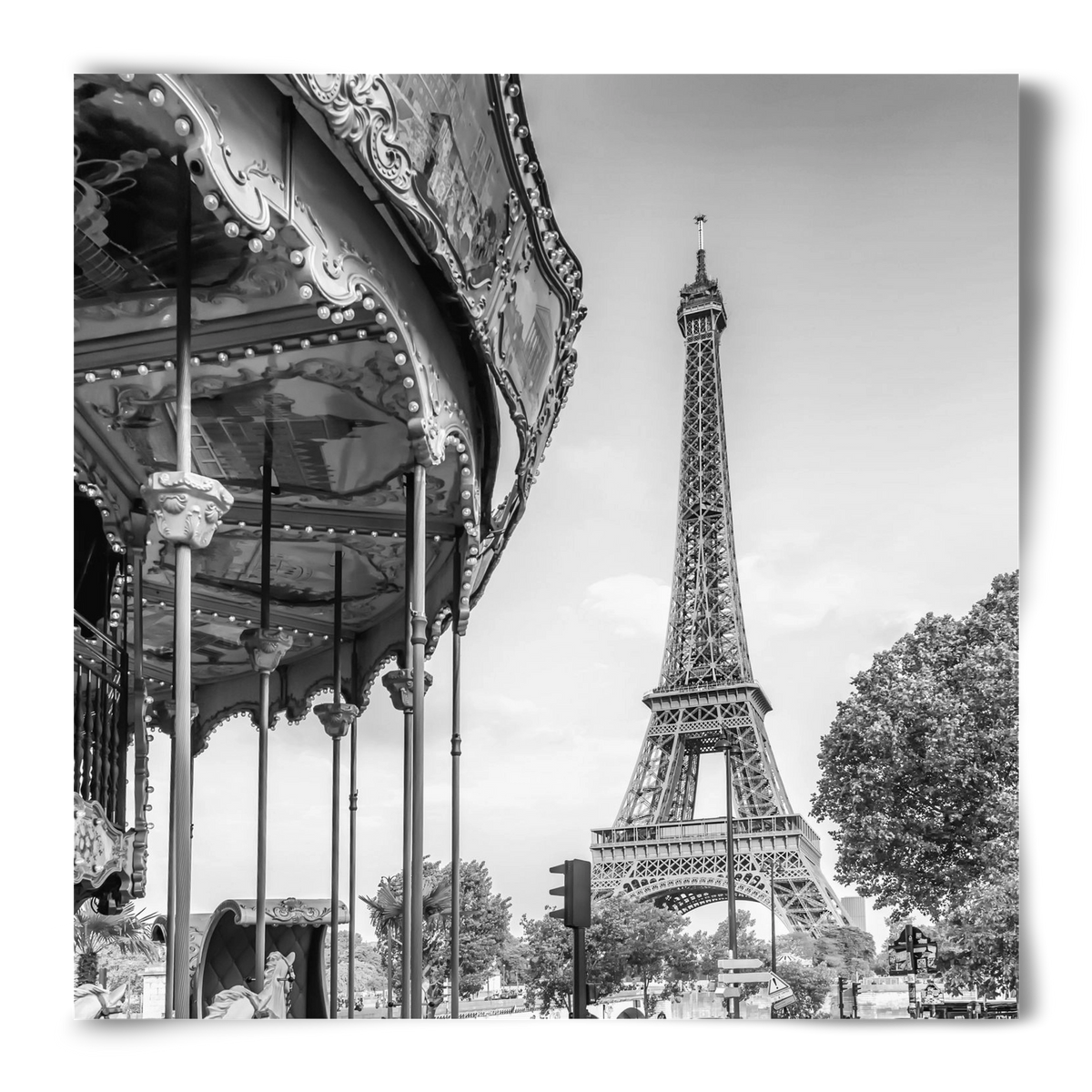 Typical Paris | monochrome, 50x50 cm, Keret nélkül