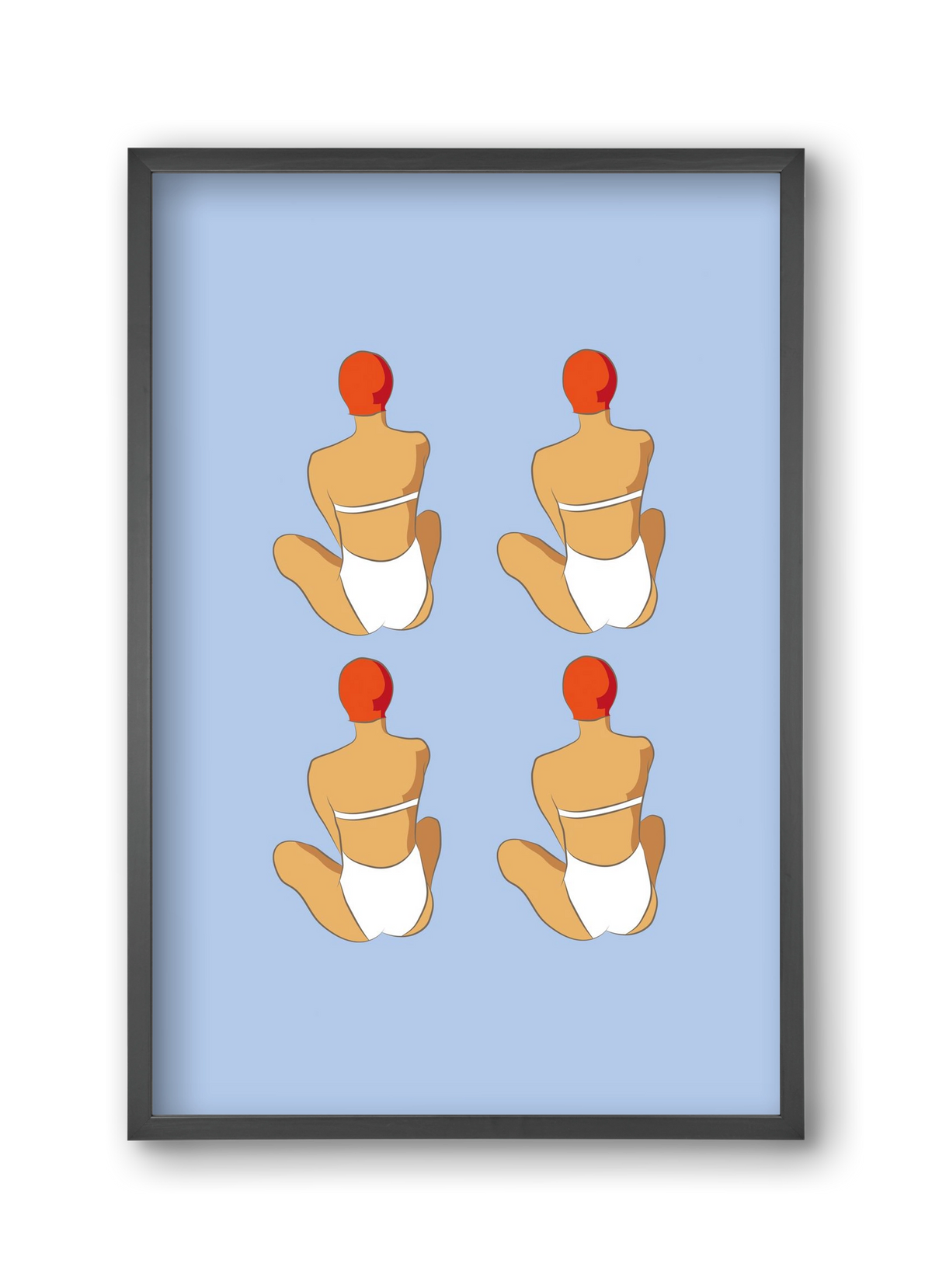 Beach 2, 30x45 cm (30x45 cm), Fekete keret