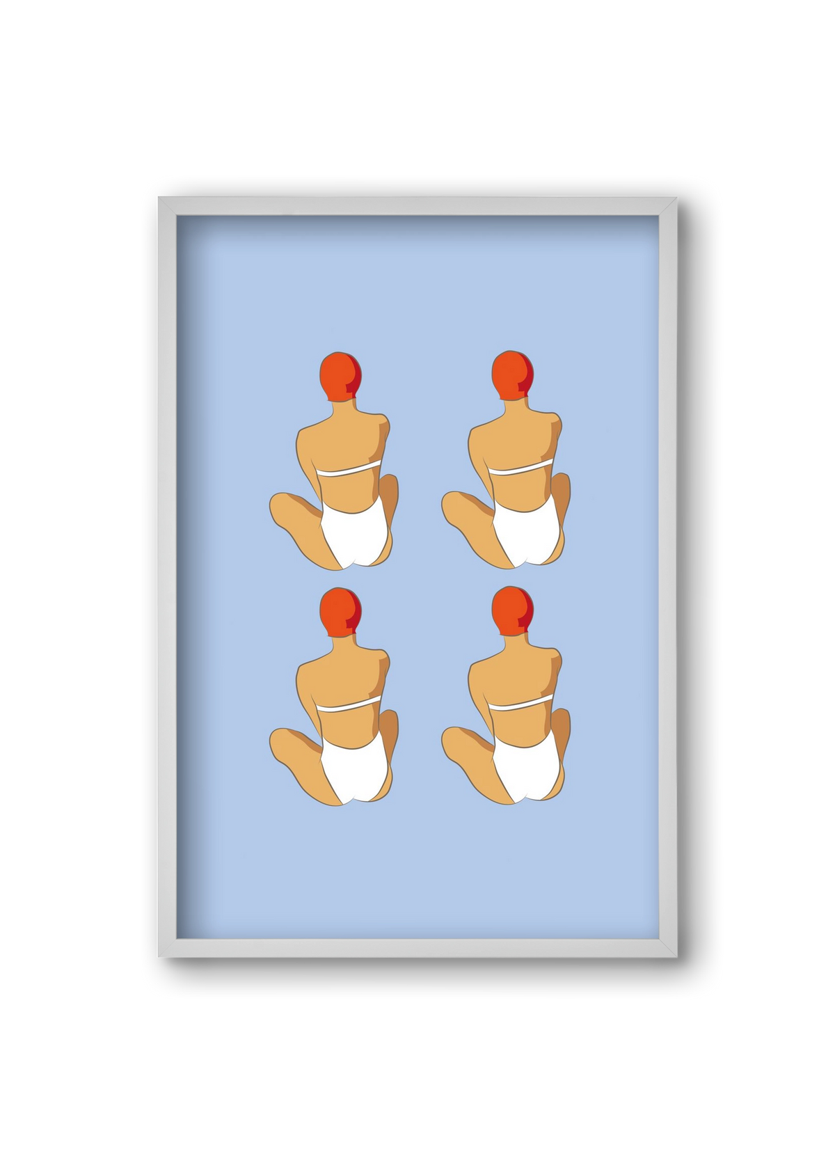 Beach 2, 20x30 cm (20x30 cm), Fehér keret