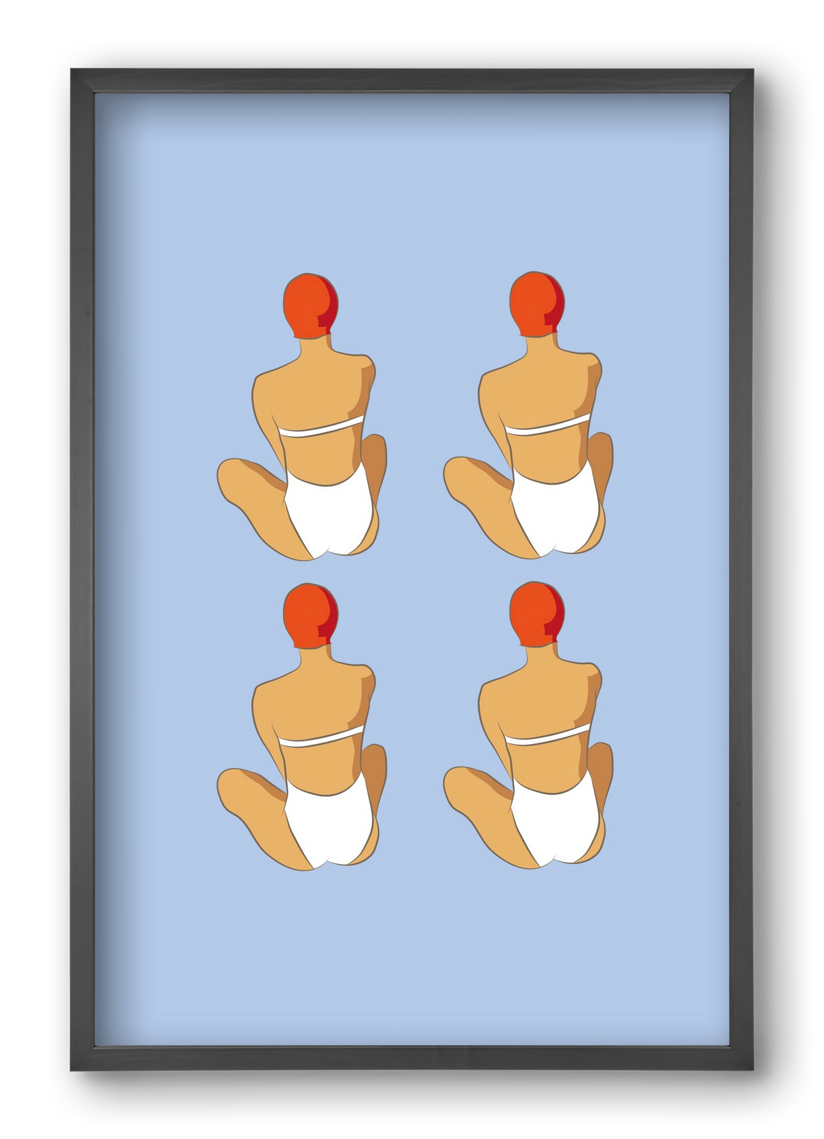 Beach 2, 40x60 cm (40x60 cm), Fekete keret