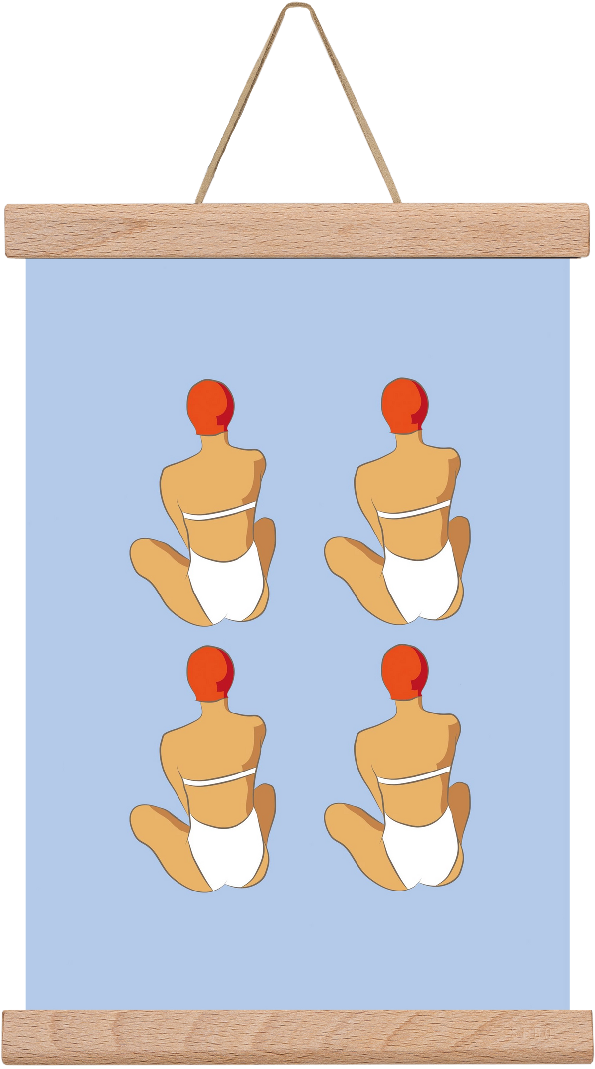 Beach 2, 20x30 cm (20x30 cm), Tölgy akasztó