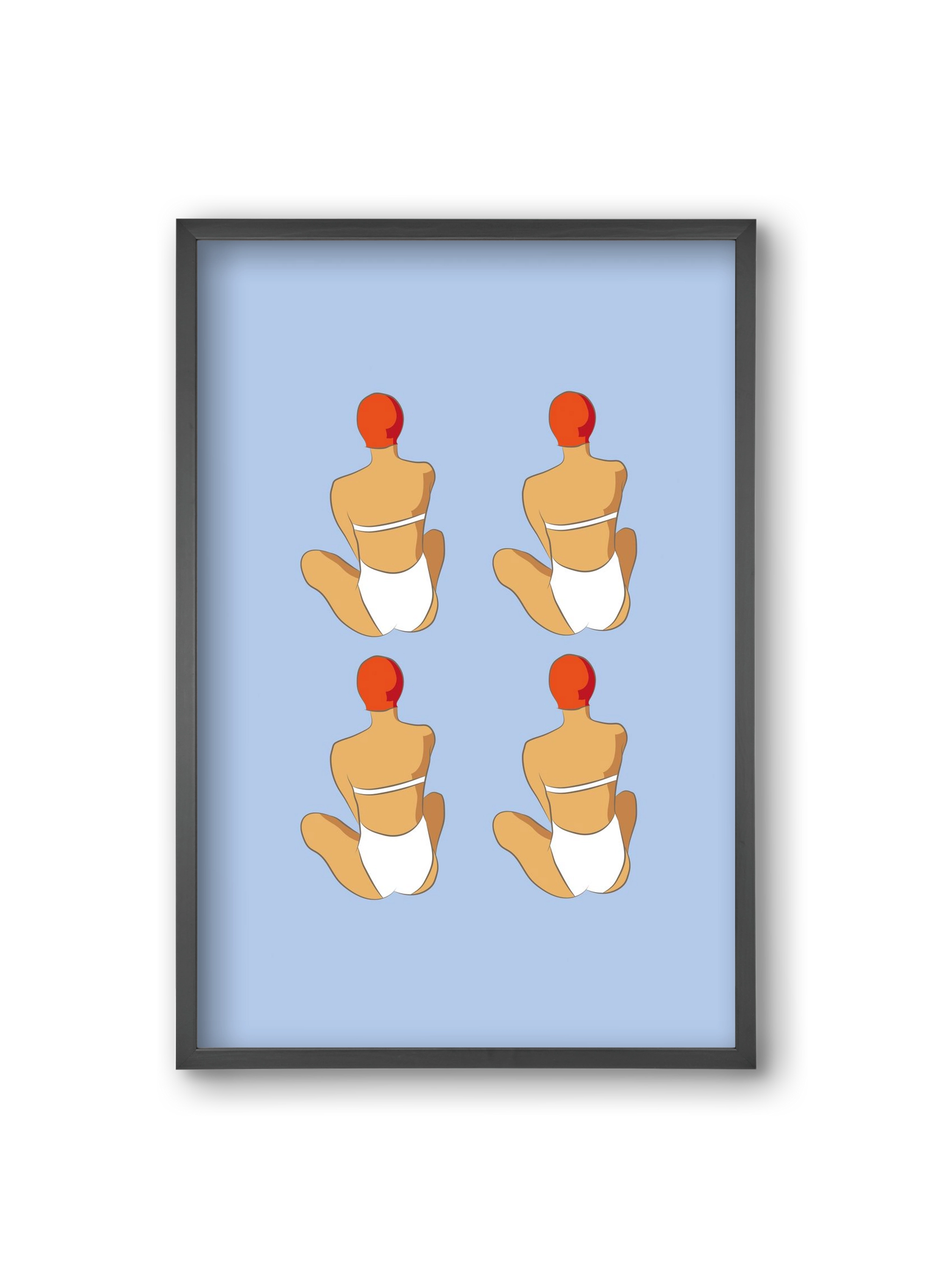 Beach 2, 20x30 cm (20x30 cm), Fekete keret