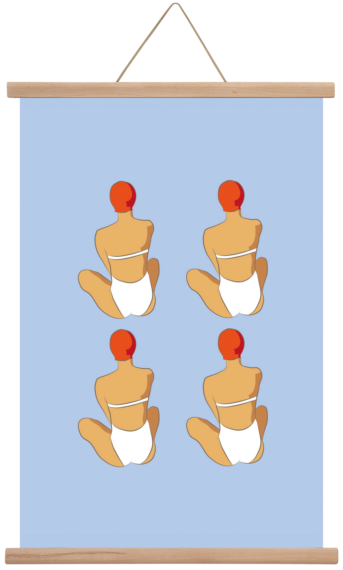 Beach 2, 40x60 cm (40x60 cm), Tölgy akasztó