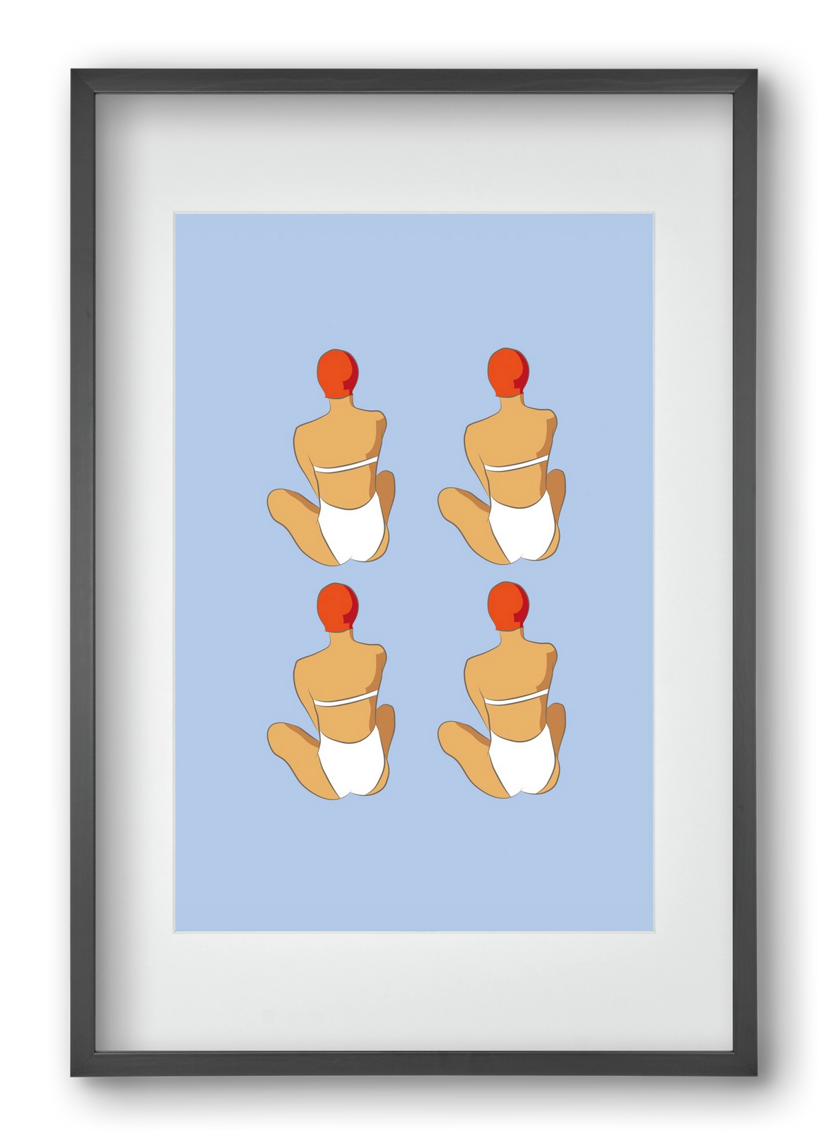 Beach 2, 40x60 cm (30x45 cm), Fekete keret, paszpartuval